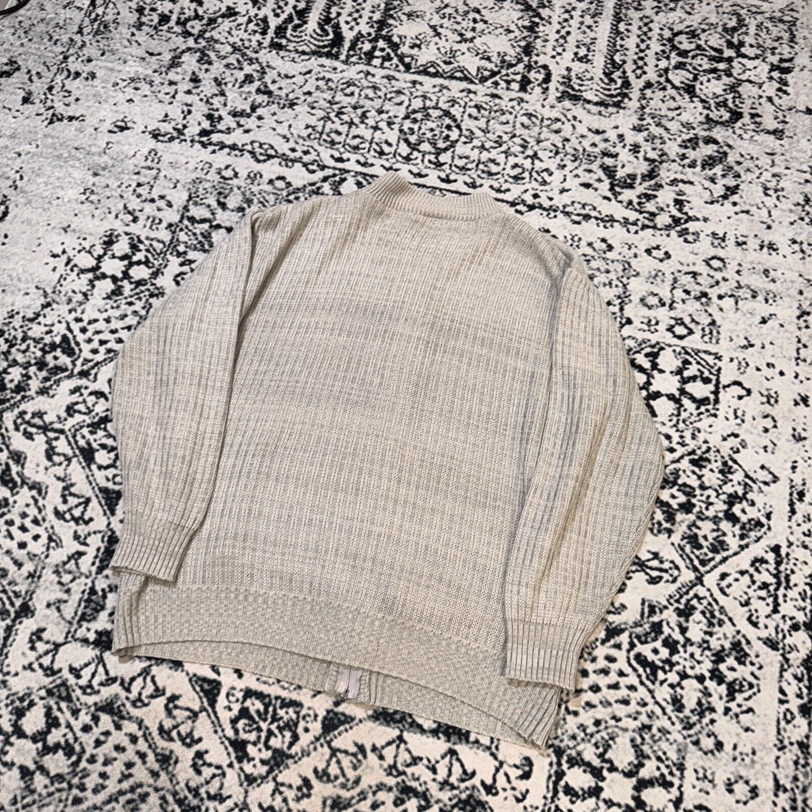 Vintage Vintage Unisex Gray Acrylic Sweater Size L Y2K 90s Geometric Size US L / EU 52-54 / 3 - 15 Thumbnail