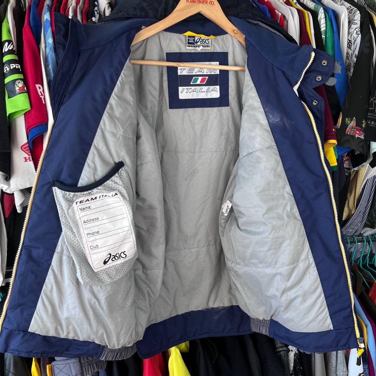 Asics 90s Asics Italia Ski Team Winter Olympic Games Jacket Size US L / EU 52-54 / 3 - 8 Thumbnail