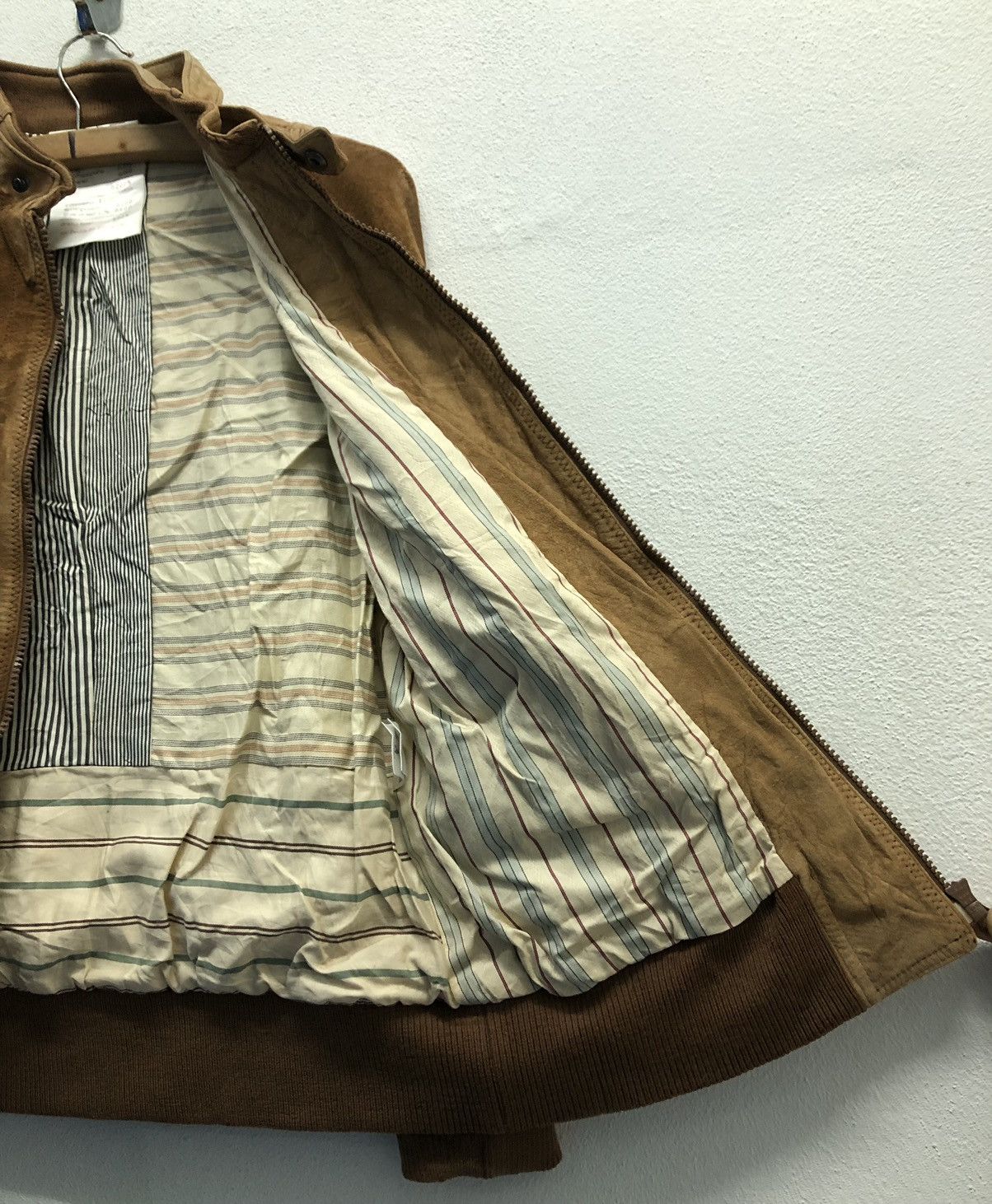 Japanese Brand Shuhei Ogawa Brown Leather Bomber Jacket - Made in Japan Size US M / EU 48-50 / 2 - 14 Thumbnail