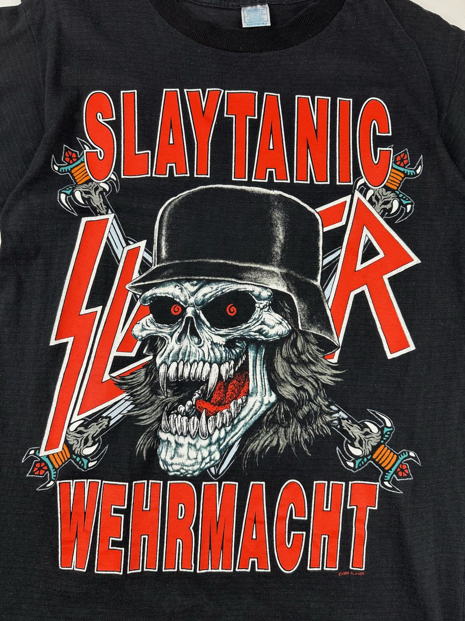 Vintage Slayer tshirt slaytanic vintage Size US M / EU 48-50 / 2 - 7 Thumbnail