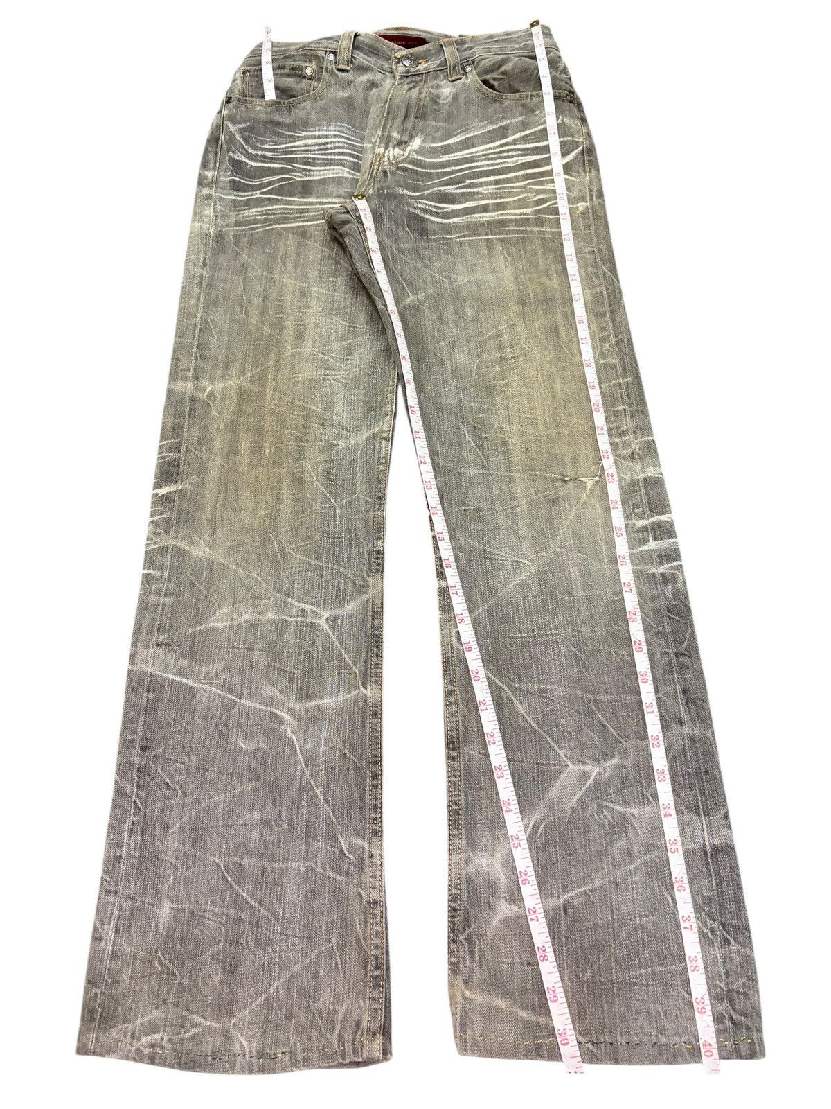 Edwin Vintage Anti Label Faded Wash Distressed Bootcut Jeans Size US 27 - 7 Thumbnail