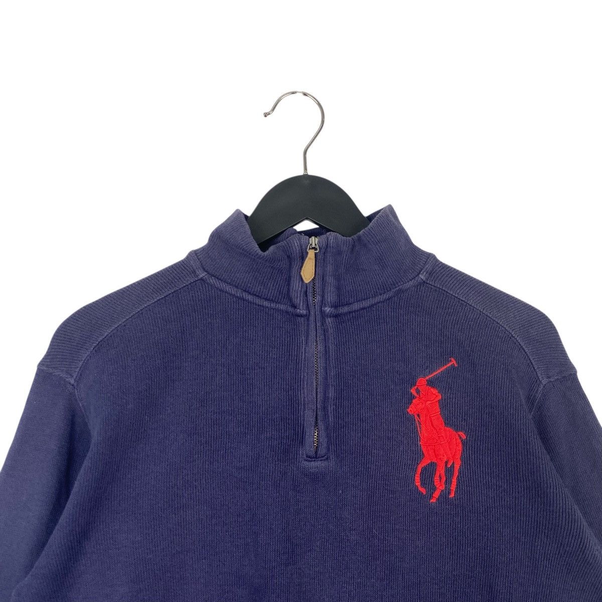 Polo Ralph Lauren × Vintage Vintage Ralph Lauren Polo Quater Zip Small Embroidered Blue Size US M / EU 48-50 / 2 - 4 Thumbnail