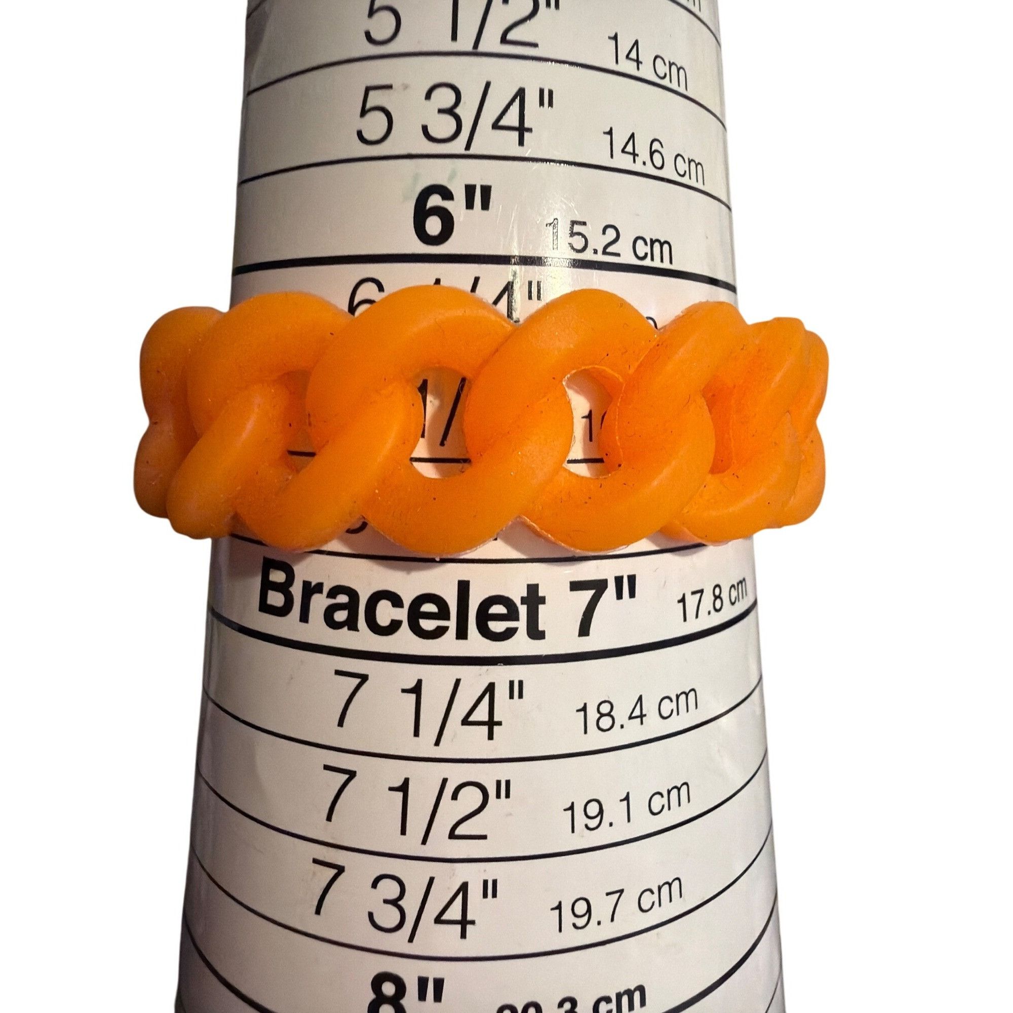 Other Tennessee Vols Orange Silicone Link Bracelet Logo Charm Glow Size ONE SIZE - 5 Thumbnail