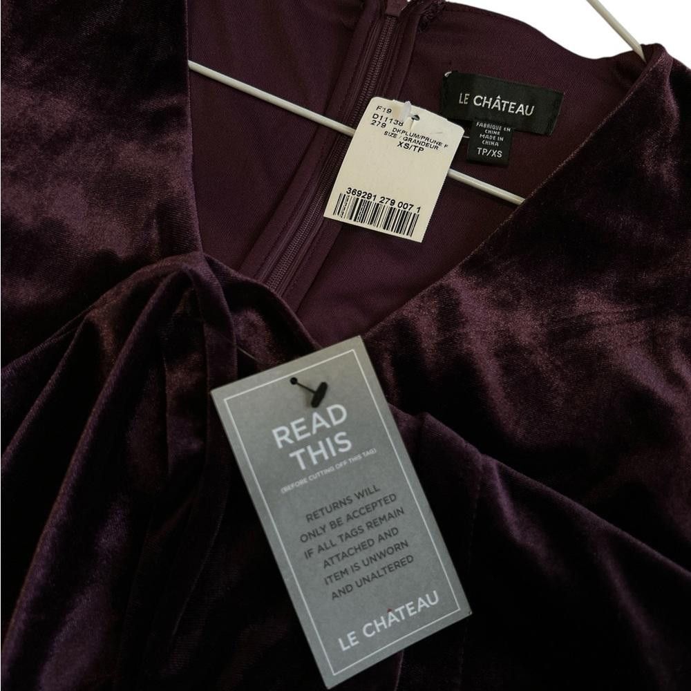 Le Chateau Le Chateau Velvet Wrap Dress Size XS / US 0-2 / IT 36-38 - 5 Thumbnail