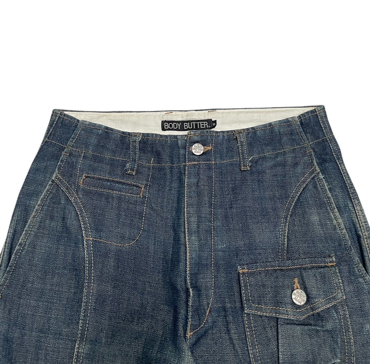If Six Was Nine × Japanese Brand Rare Design Vintage Brand Body Butter Baggy Jeans 1990s Size US 29 - 3 Thumbnail