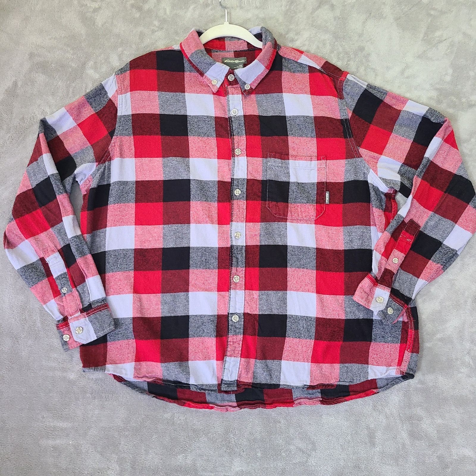 Eddie Bauer Eddie Bauer XXL Plaid Flannel Shirt Black/Gray Size US XXL / EU 58 / 5 - 1 Thumbnail
