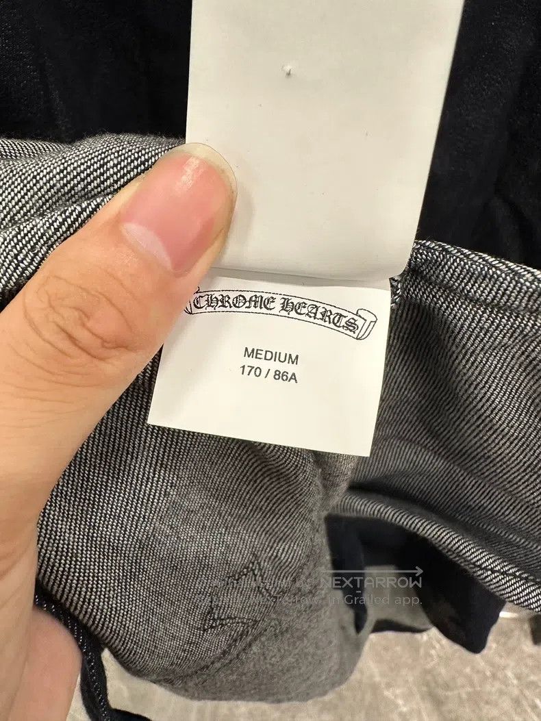 Chrome Hearts CHROME HEARTS Size M Cross-covered denim bat sleeve shirt Size US M / EU 48-50 / 2 - 6 Thumbnail