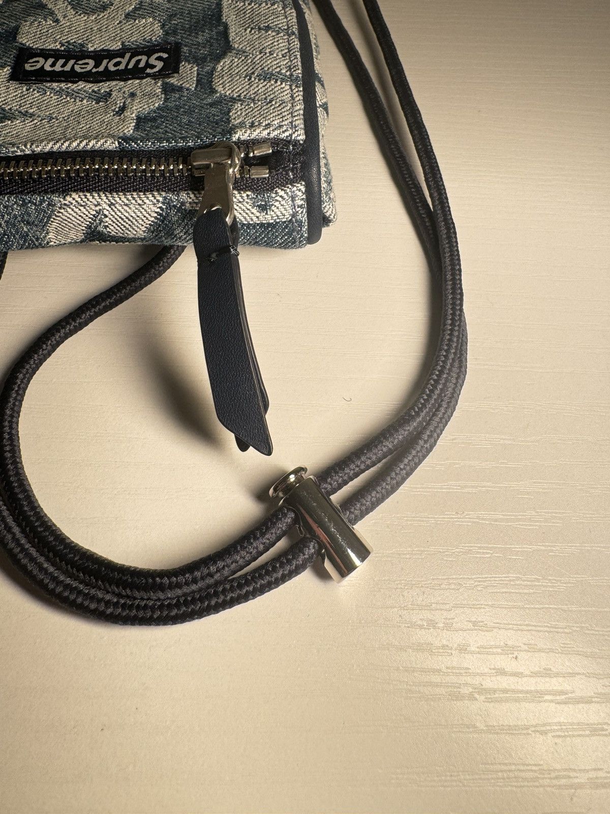 Supreme Fat Tip Jacquard Denim Neck Pouch