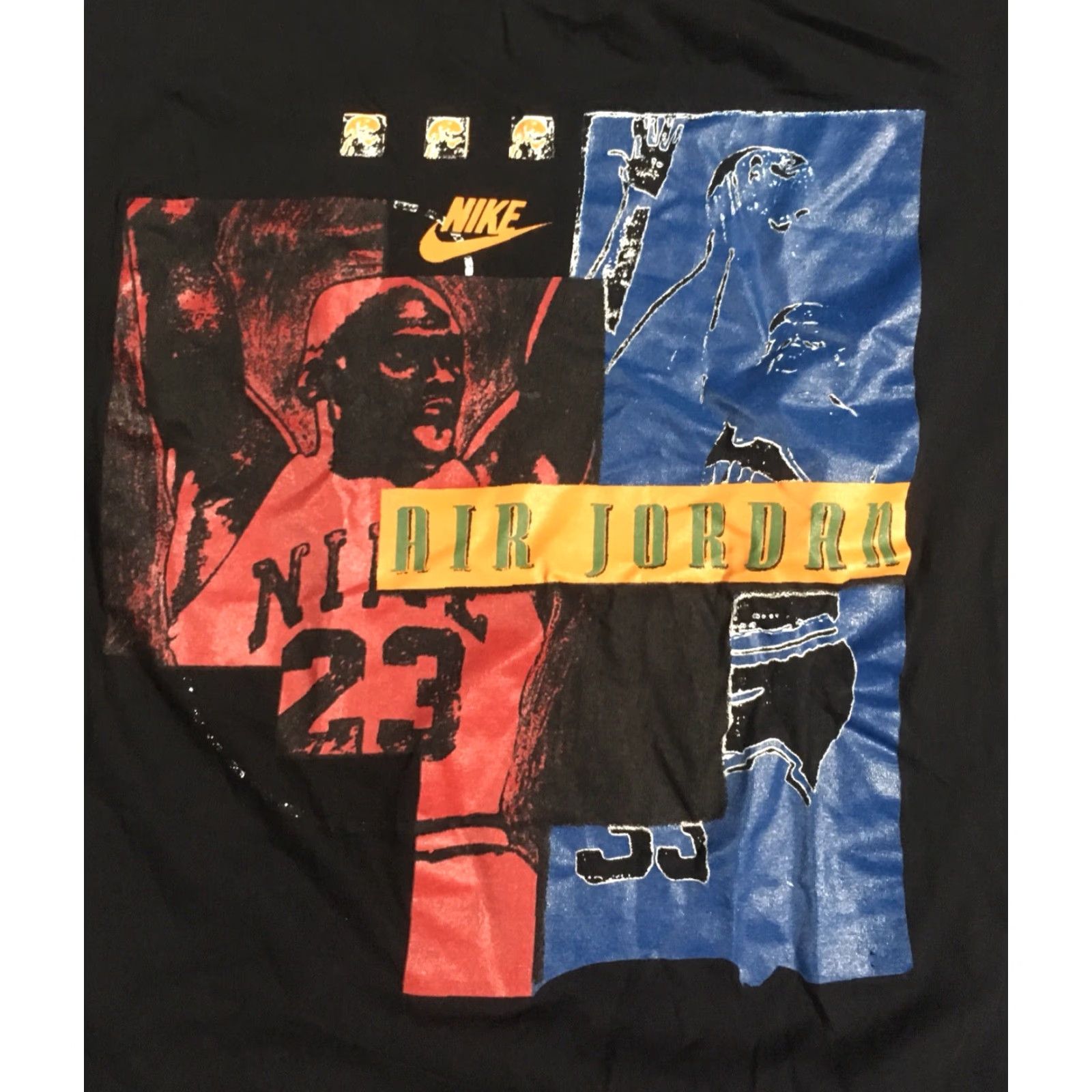 Nike VINTAGE Nike Michael Jordan T-Shirt 90s Graphic Print Crew Neck Short Sleeve Men L Black Canada Tag Size L Mens Size US L / EU 52-54 / 3 - 6 Thumbnail