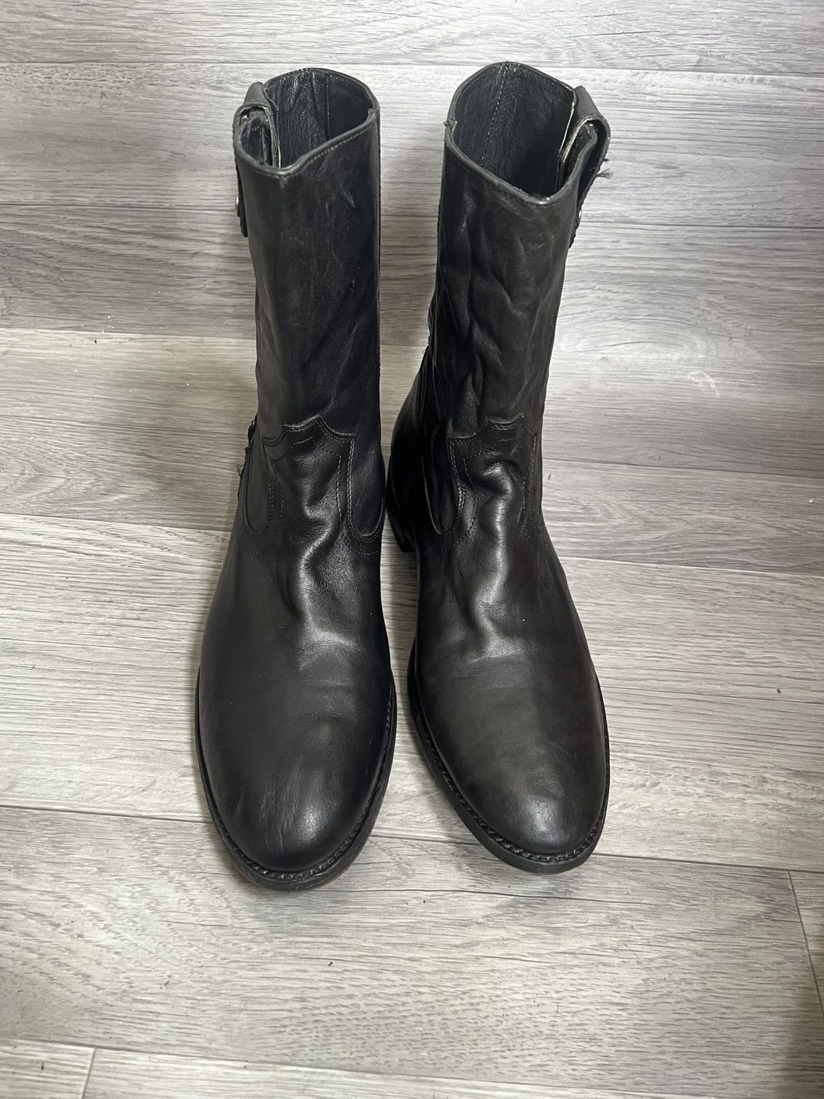 Frye Frye moto leather boots,10.5 guidi,ccp,kimrii,14th addiction Size US 10.5 / EU 43-44 - 3 Thumbnail