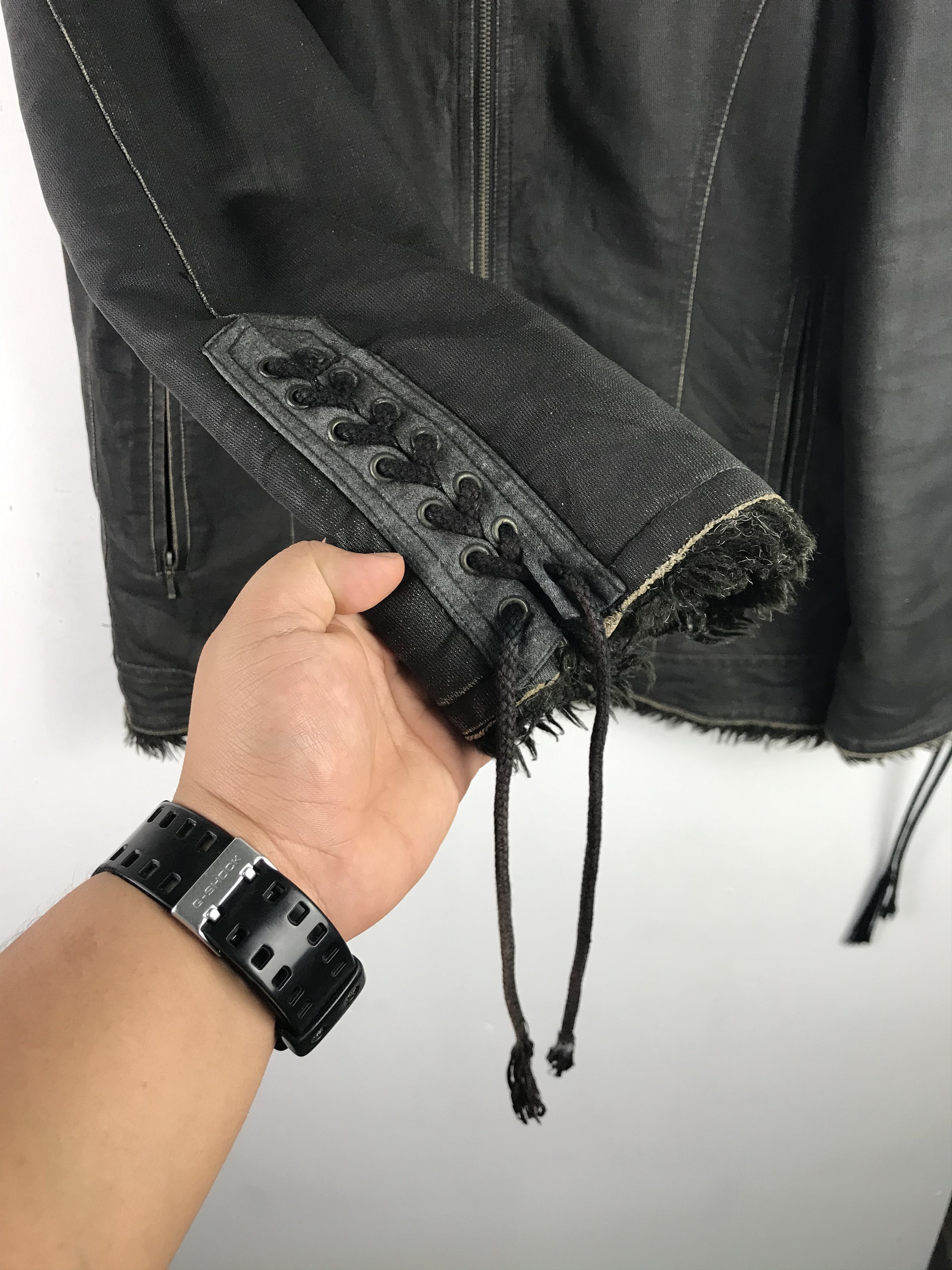 If Six Was Nine × Japanese Brand × Vintage Vintage Avant Garde Punk Rock Design Mohair Jacket Size US L / EU 52-54 / 3 - 6 Thumbnail