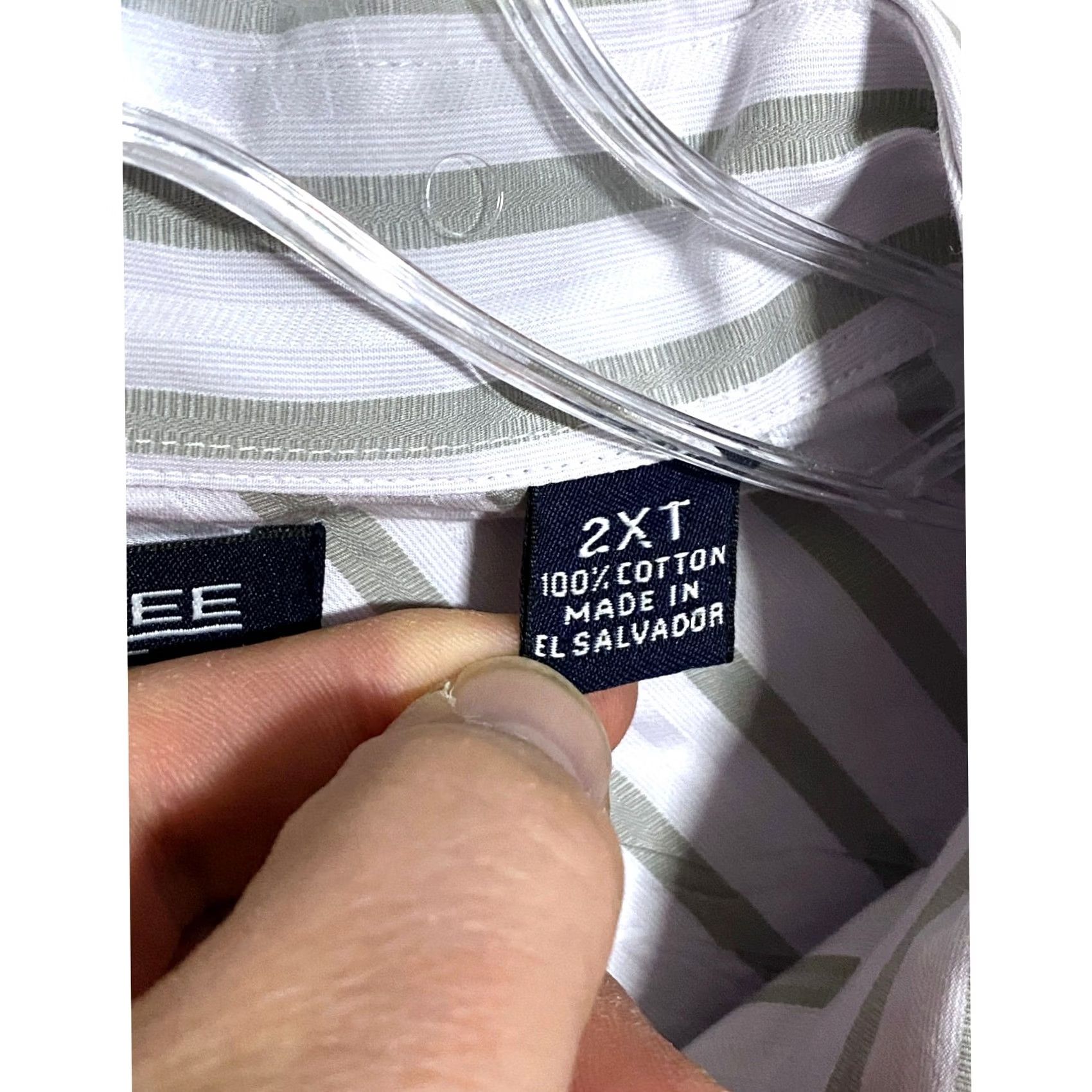 Roundtree & Yorke Roundtree & Yorke Shirt Men 2XT Striped Button Classic Preppy Office Career Work Size US XXL / EU 58 / 5 - 6 Thumbnail