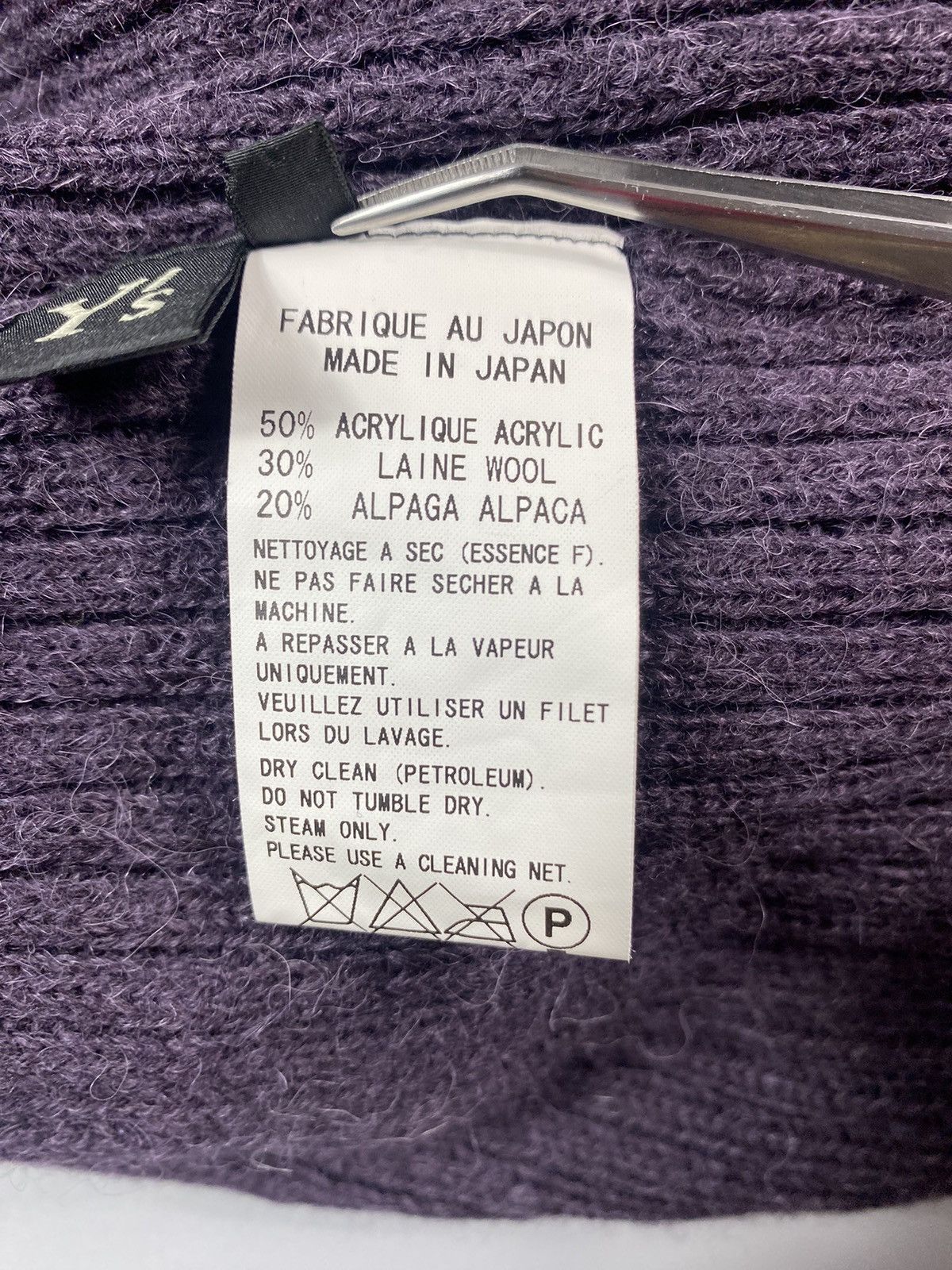 Yohji Yamamoto Archive! A/W 2010 Y’s- Asymmetrical Mohawk Knit Sweater Size US L / EU 52-54 / 3 - 21 Thumbnail