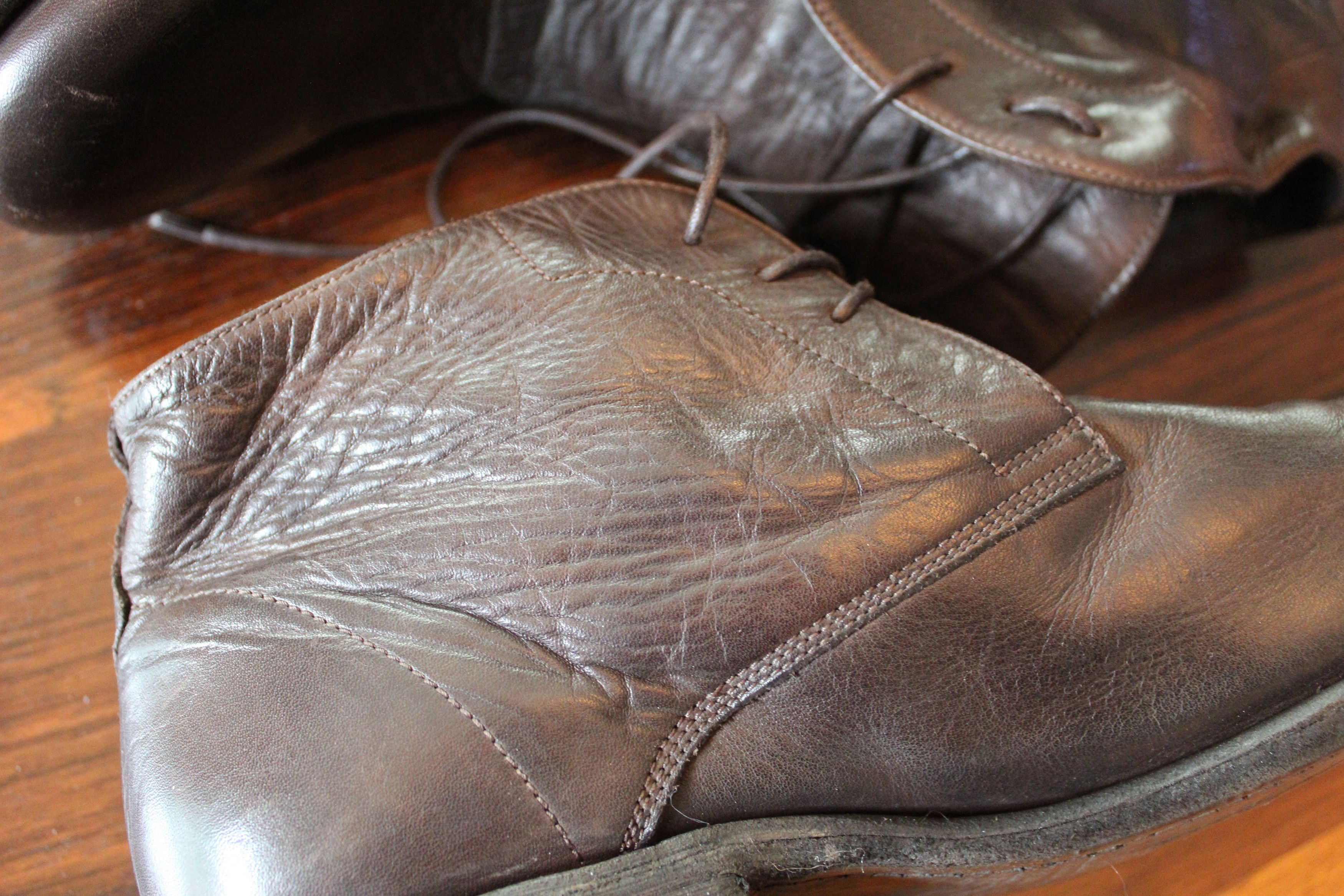 John Varvatos Varvatos Collection Washed Leather Chukka Boot | Circa 2003 Size US 11 / EU 44 - 3 Thumbnail