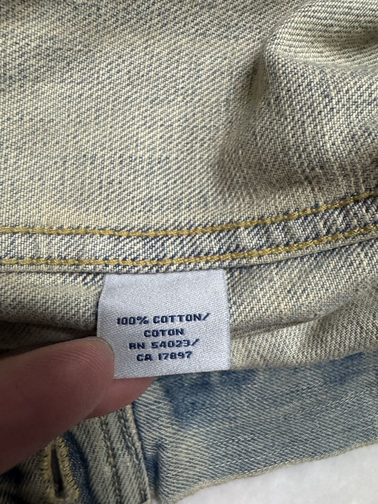 If Six Was Nine 💥GRUNGE💥90s STYLE OLD NAVY DISTRESSED MUDWASH POCKET DENIM Size US XXL / EU 58 / 5 - 16 Thumbnail