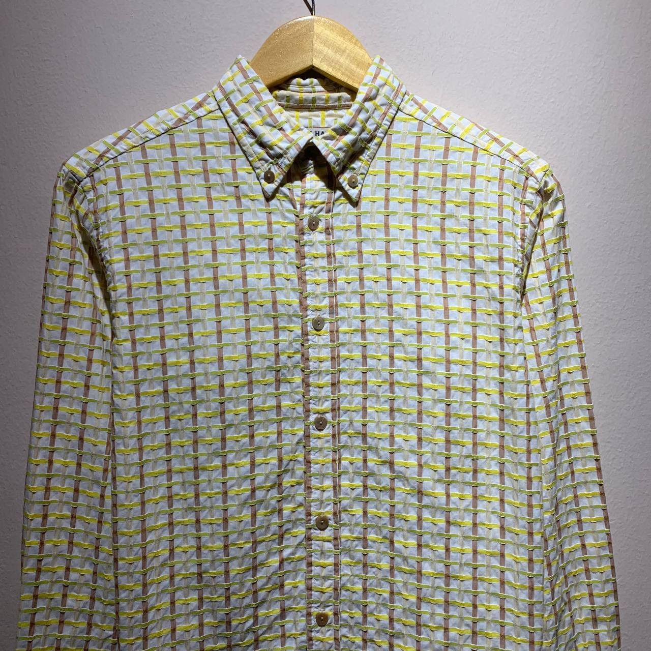 Katharine Hamnett London Katherine Hamnett London Pleated Striped Button Up Shirts Size US M / EU 48-50 / 2 - 3 Thumbnail