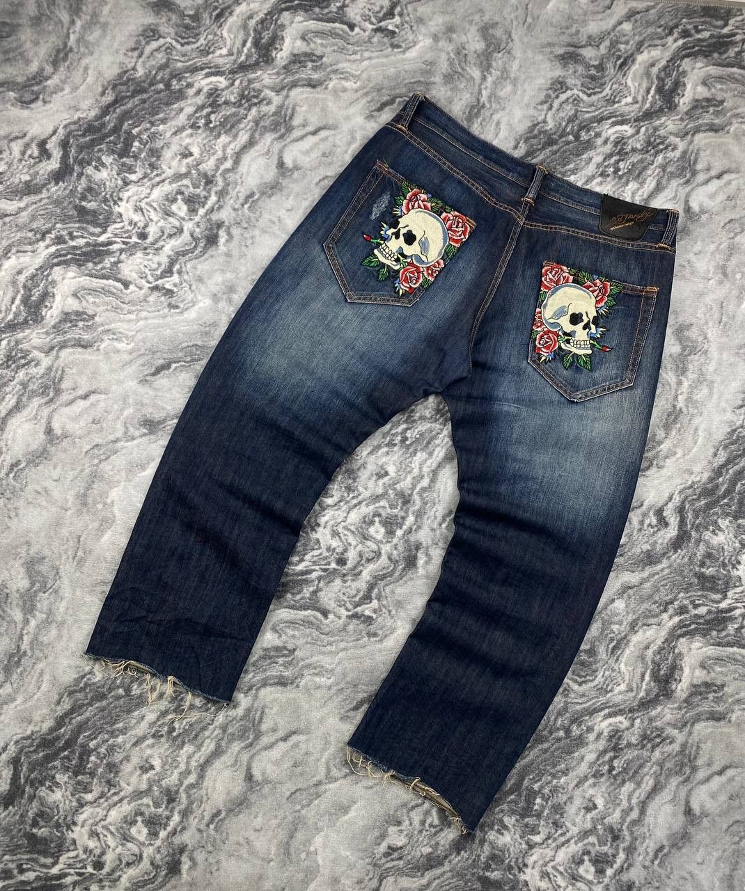Ed Hardy Vintage Ed Hardy by Christian Audigier Denim Jeans Big Logo Size US 38 / EU 54 - 1 Thumbnail