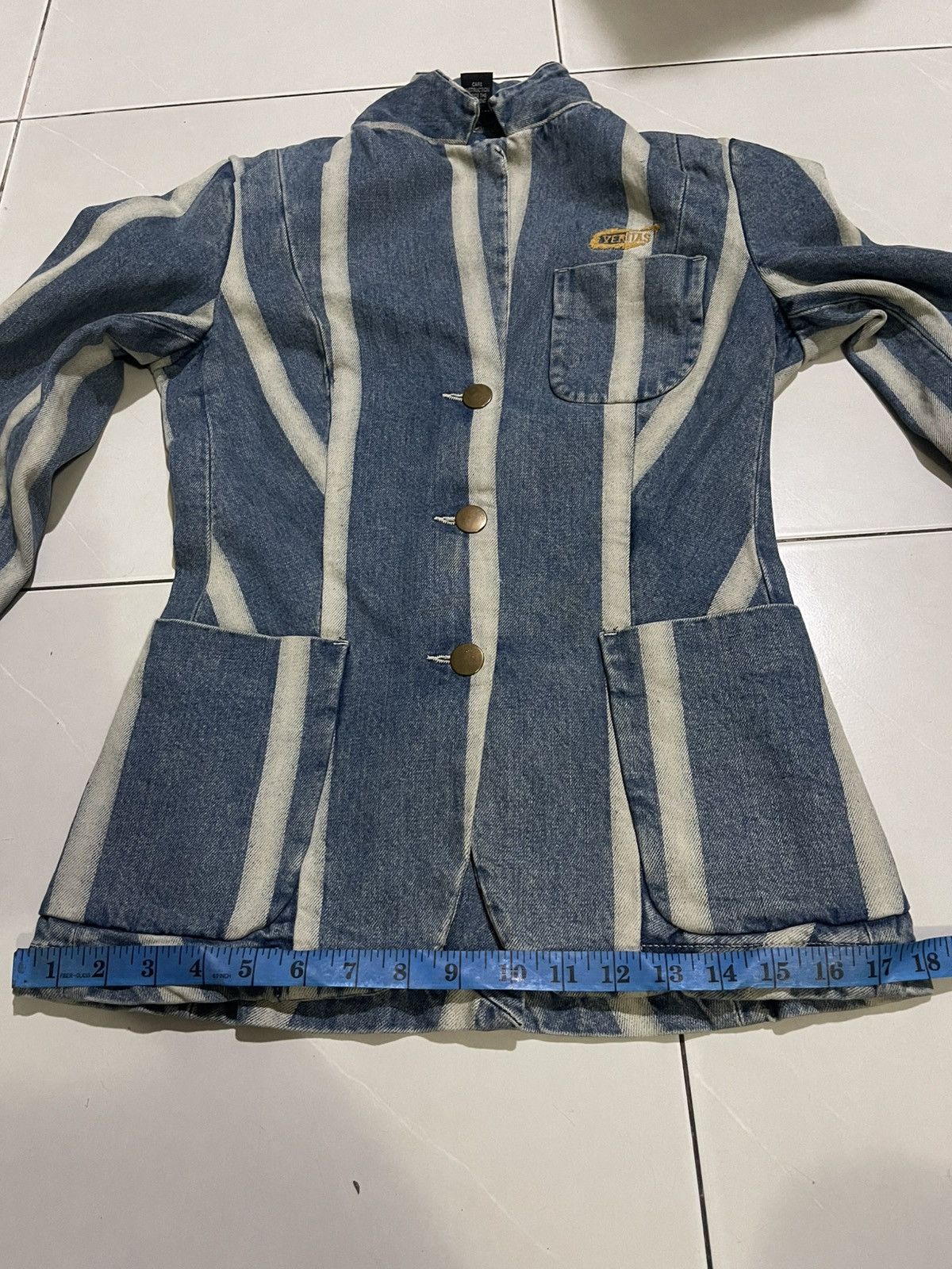 Diesel Super Rare Vintage Diesel Stylelab Veritas Denim blazer Size S / US 4 / IT 40 - 16 Thumbnail
