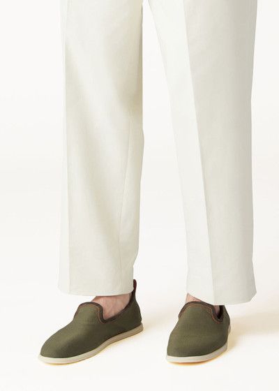 Loro Piana o1w1db10125 FAN2463 Venice Walk Loafers in Green Size US 10 / EU 43 - 2 Thumbnail