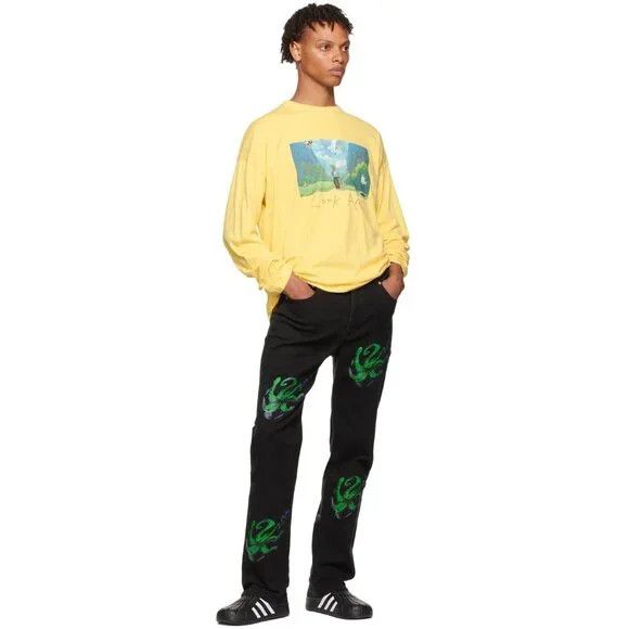 Other Vivendii Organic Cotton Long Sleeve T-Shirt L Mens Yellow Size US L / EU 52-54 / 3 - 15 Thumbnail