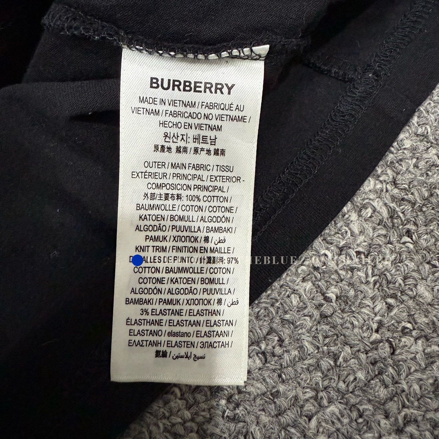 Burberry Burberry Black Chest Logo Short Sleeve Size US M / EU 48-50 / 2 - 4 Thumbnail