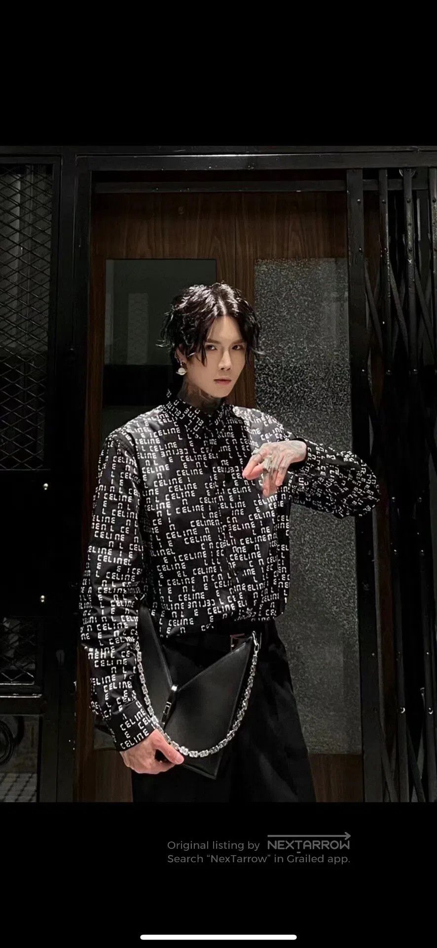 Celine CELINE Full Print Barrage Shirt| Size S / US 4 / IT 40 - 8 Thumbnail