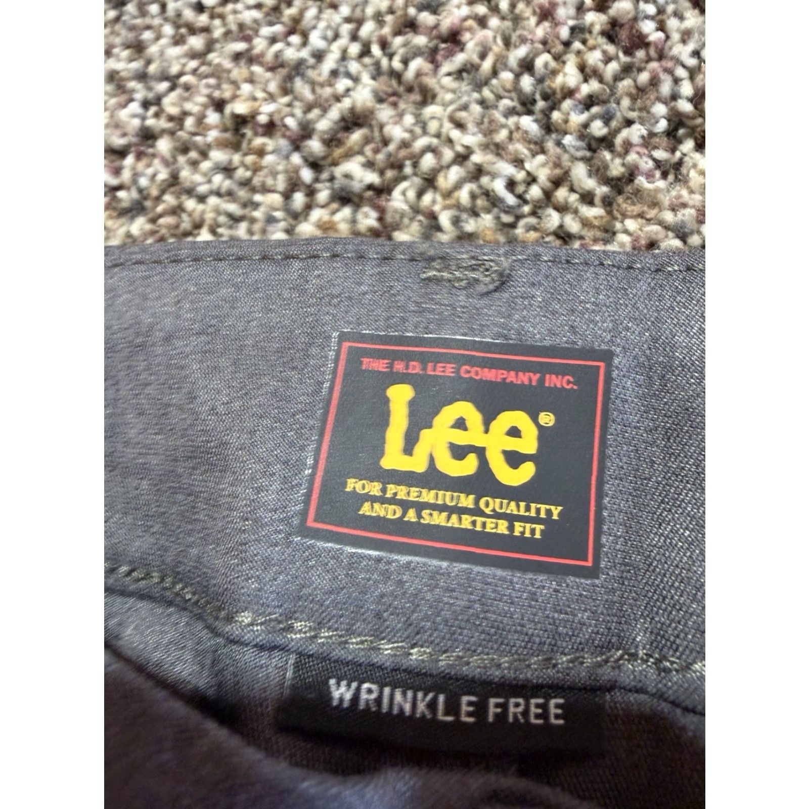 Lee Lee Pants Women Size 18 Gray Mid Rise Straight Leg NEW TAGS Size 40" / US 18 - 4 Thumbnail