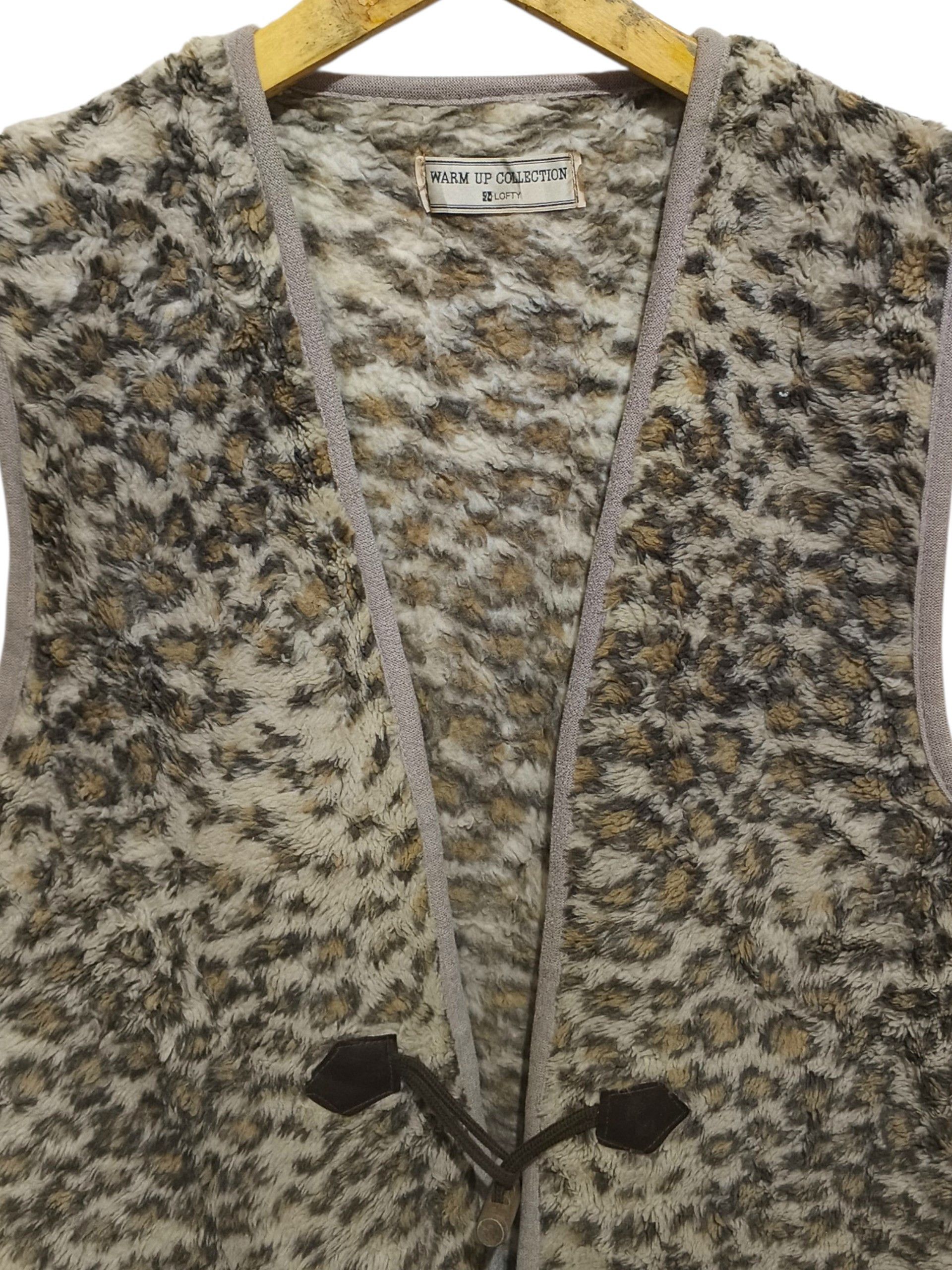Japanese Brand WARM UP COLLECTION BY LOFTY LEOPARD VEST Size US M / EU 48-50 / 2 - 2 Thumbnail