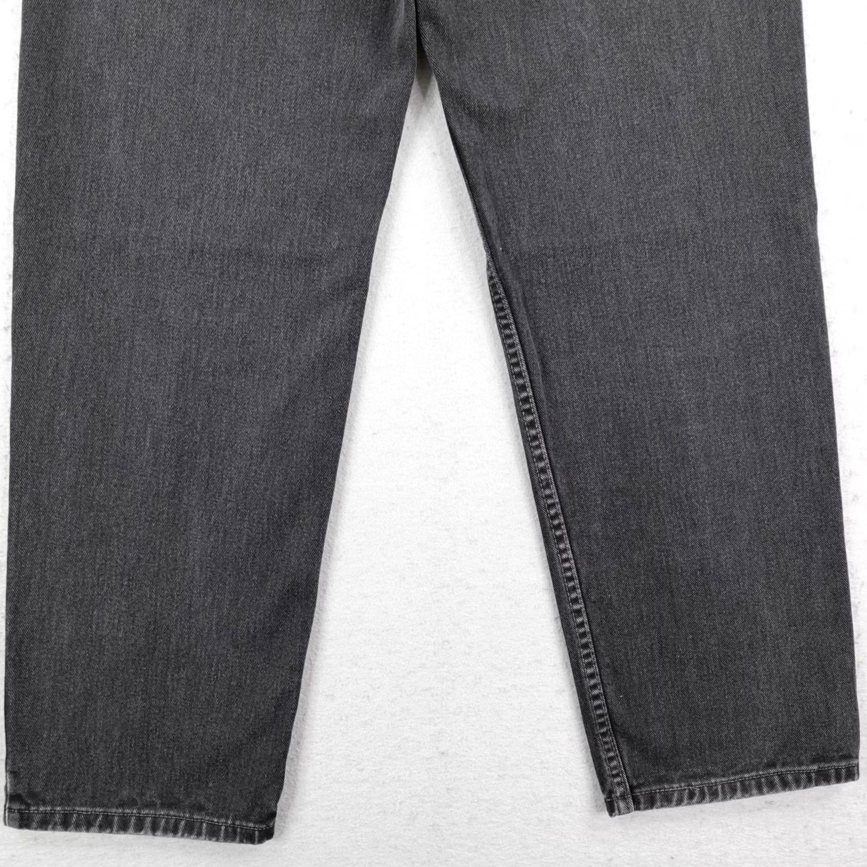 Levi's VINTAGE Levi's Jeans Mens 34x32 Black Denim 550 Relaxed Fit Baggy Skater Y2K 2000 Size US 34 / EU 50 - 6 Thumbnail
