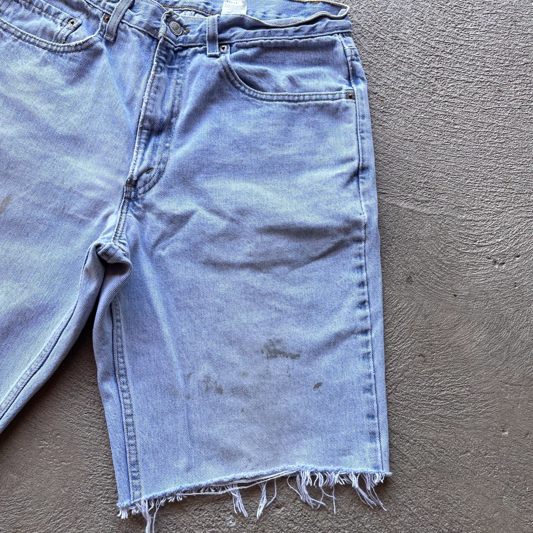 Levi's VINTAGE Levi's 550 Baggy Shorts Mens 32 Blue Denim Skater Jorts 90s Hip Hop Size US 32 / EU 48 - 4 Thumbnail