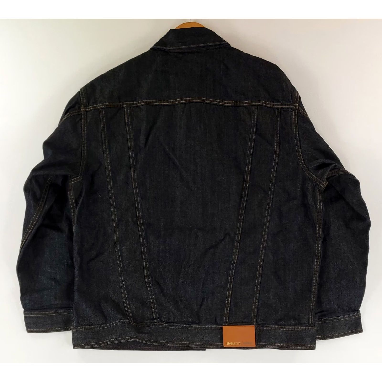 Sean John Sean Jean Denim Jacket Dark Wash Button Up Mens XL Blue Jeans Jacket Size US 36 / EU 52 - 4 Thumbnail