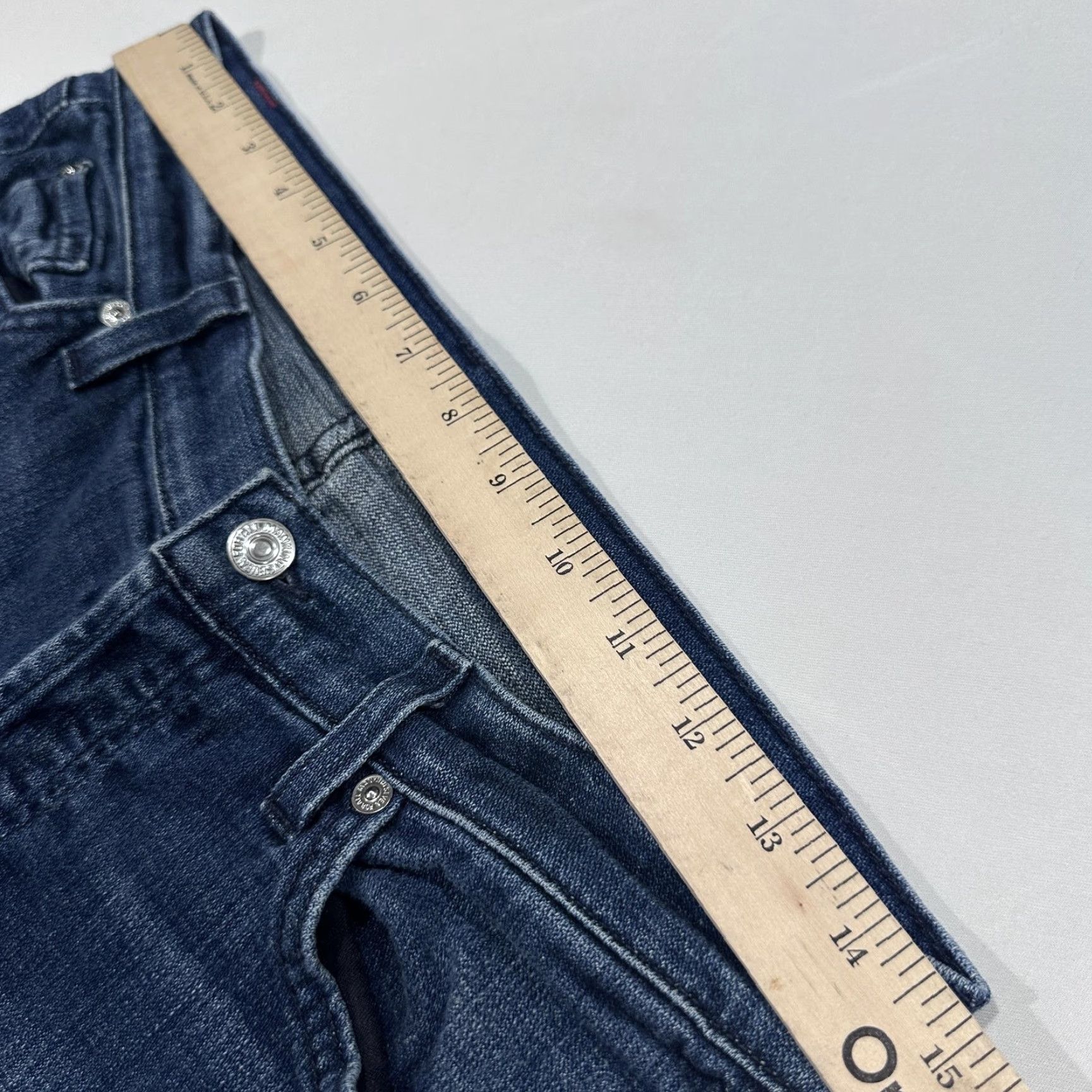 7 For All Mankind 7 For All Mankind Jeans 26 Boyfriend Josefina Blue Slim Stretch Denim Button Fly Jeans Women Slim Mid Blue 7 For All Mankind Josefina Womens Jeans Size 26" / US 2 / IT 38 - 6 Thumbnail