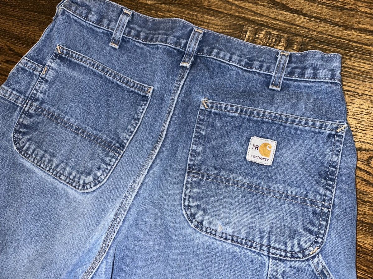 Carhartt × Carhartt Wip × Vintage Carhartt Vintage Y2K Carpenter Baggy Denim Jeans Size 33X32 Size US 33 - 4 Thumbnail