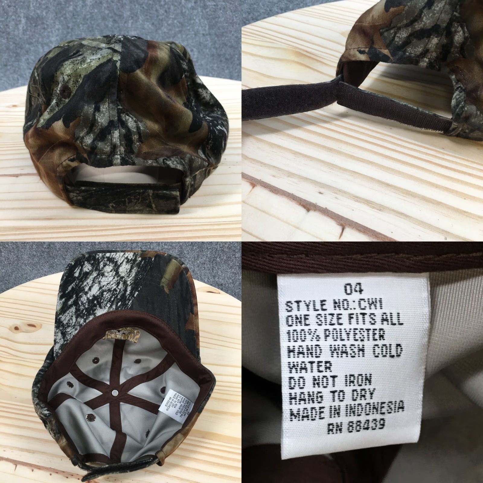 Vintage Gamehide Baseball Cap Sportsmans Outfitters Unisex Green Camo OS Embroidered Size ONE SIZE - 8 Thumbnail