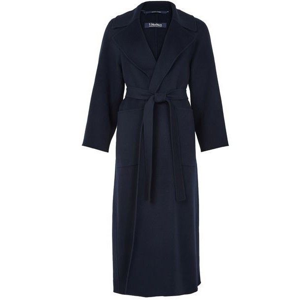 Max Mara MAX MARA Doris Dark Blue Wool Long Coat New & Authentic (Wom Size M / US 6-8 / IT 42-44 - 1 Thumbnail