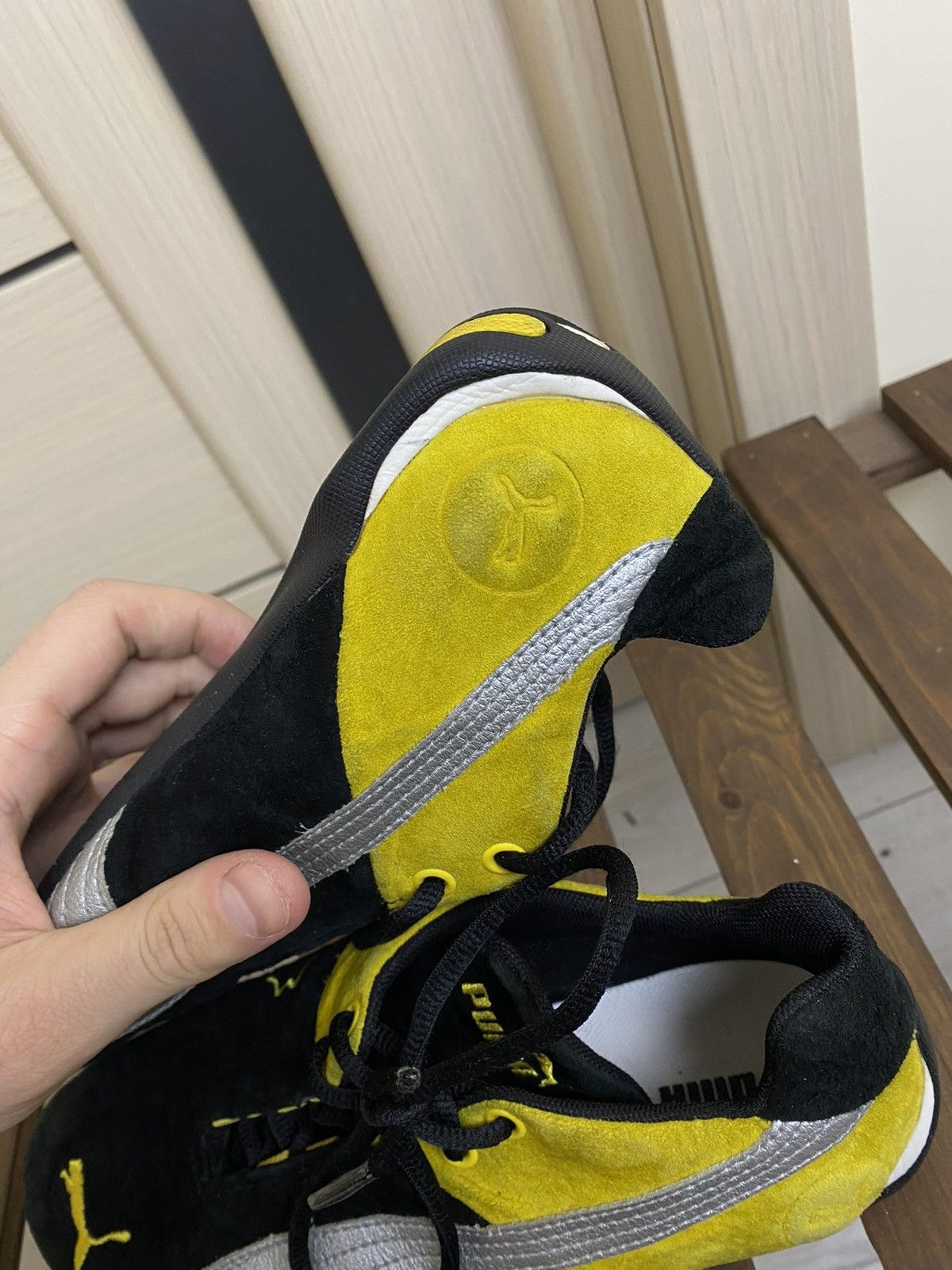 Puma Vintage Puma speed cat black yellow shoes size 39(25 cm) Size US 9 / IT 39 - 24 Thumbnail