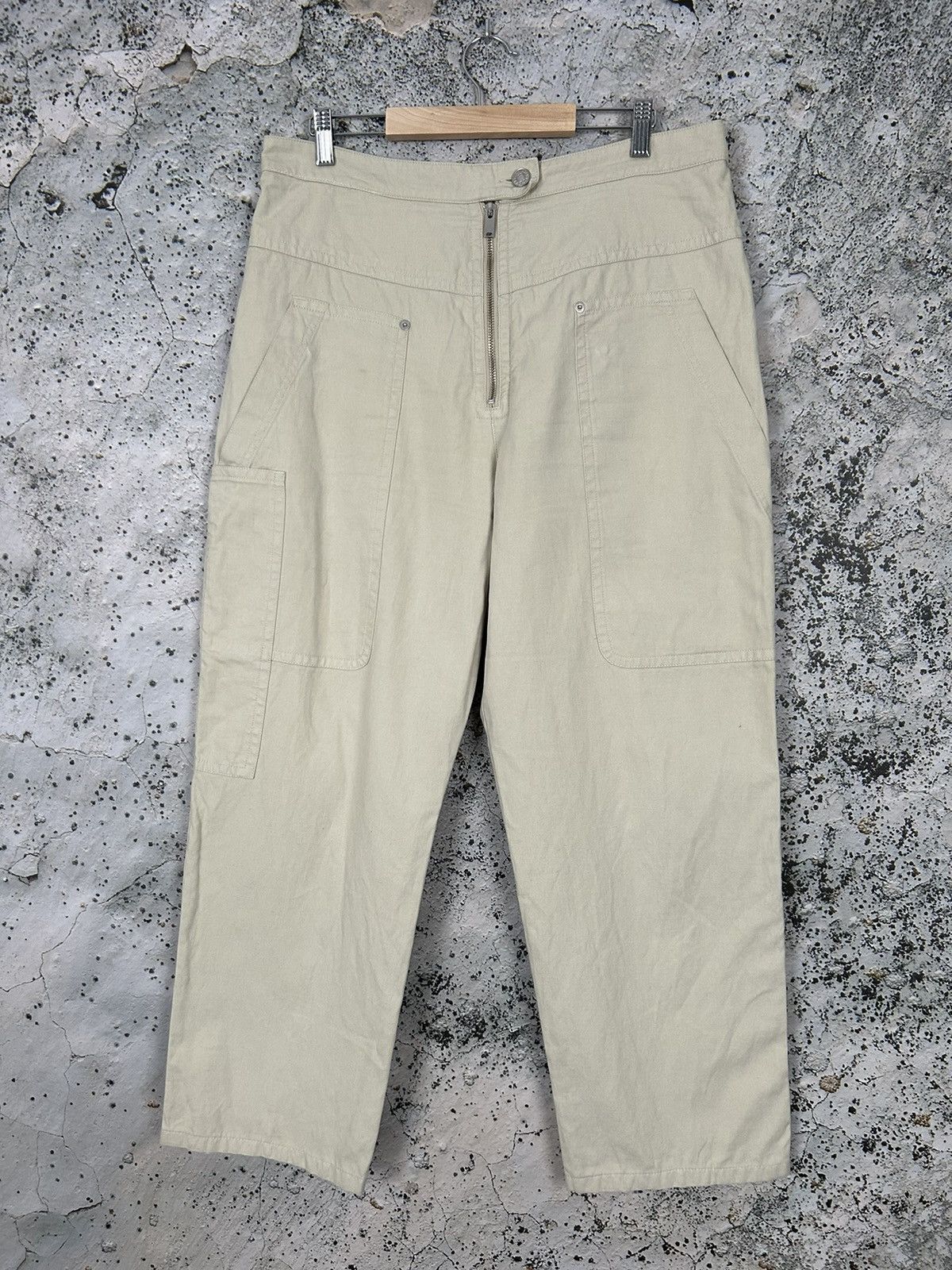 Isabel Marant Vintage Isabel Marant Etoile Beige Worker Pants Designer Size 30" / US 8 / IT 44 - 1 Thumbnail