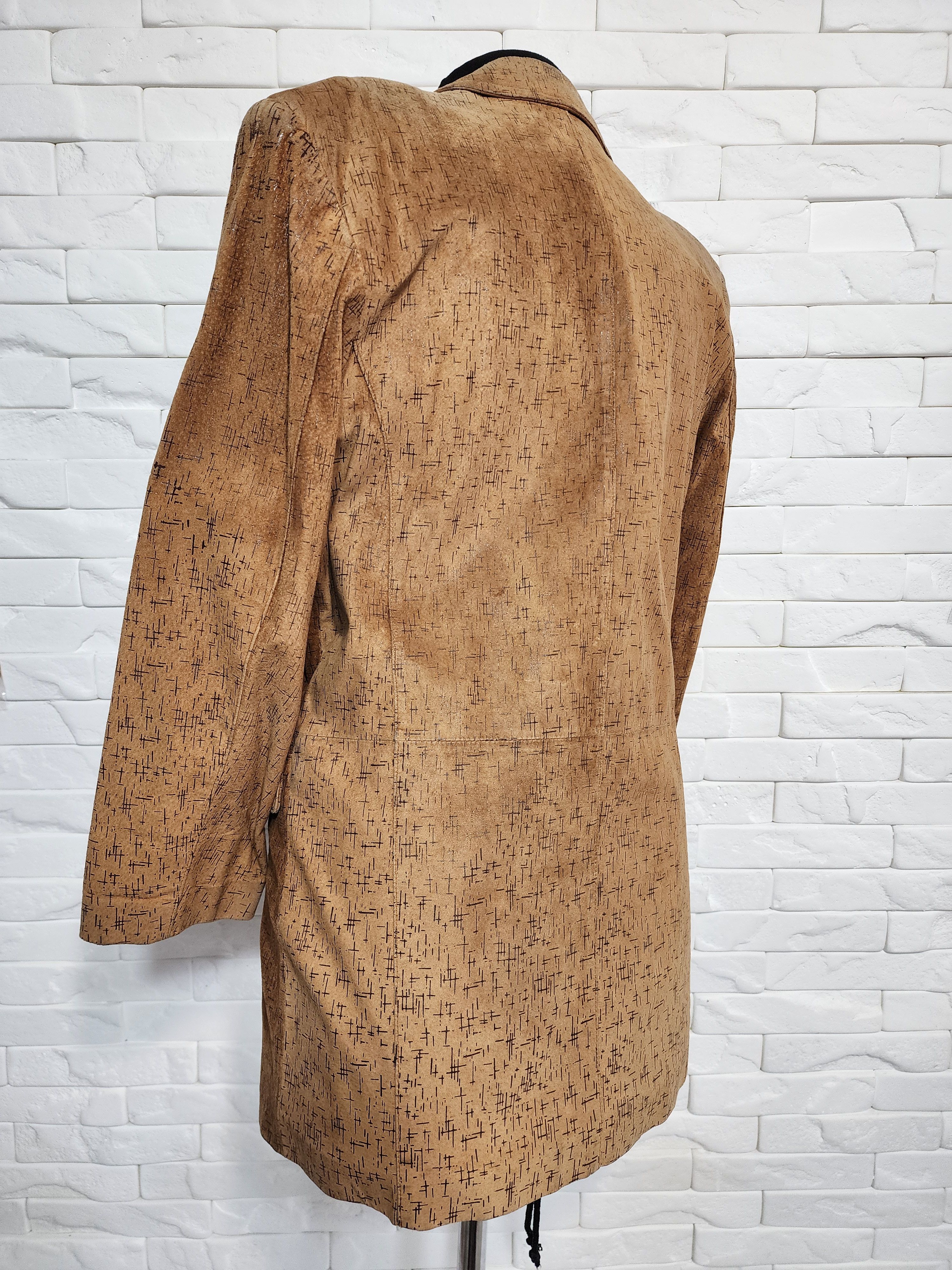 Other Brown Women's Suede Leather Jacket: Size XL / US 12-14 / IT 48-50 - 5 Thumbnail