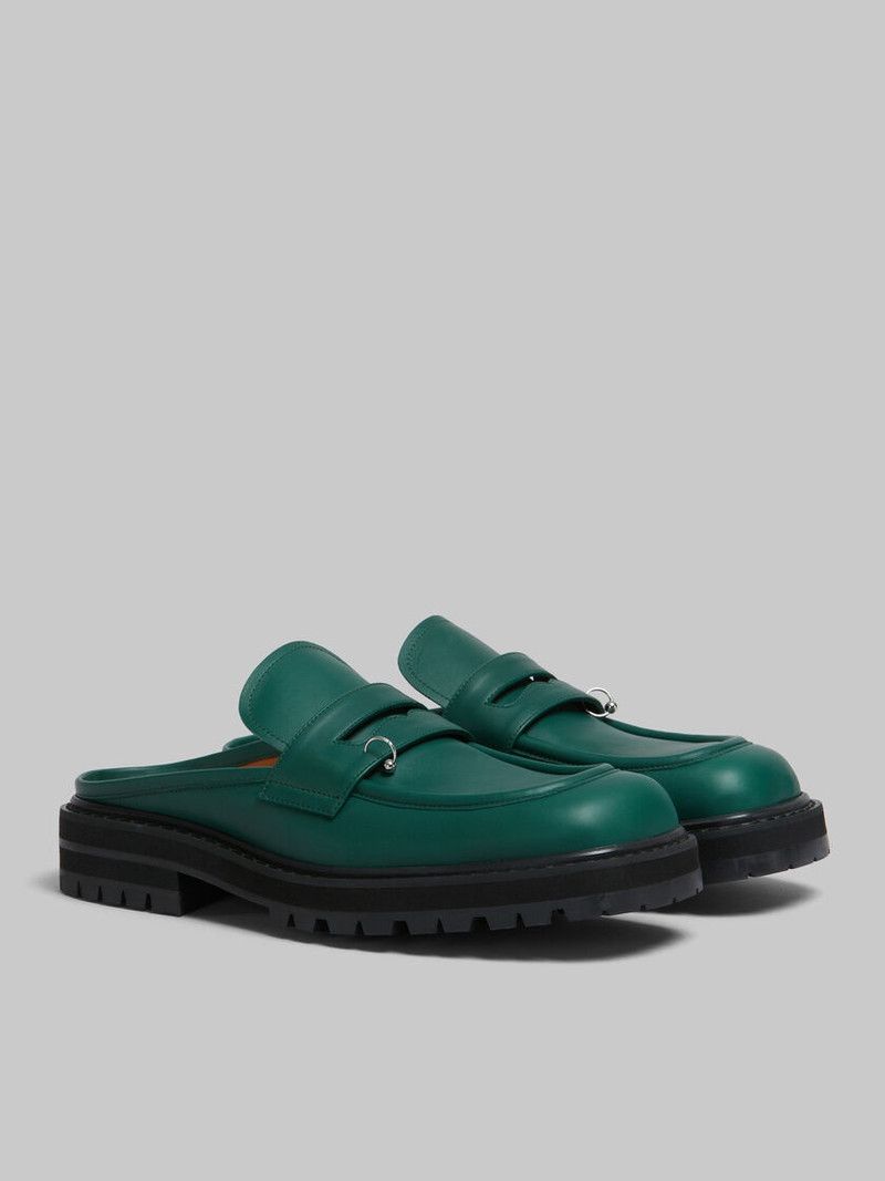 o1w1db11225 Piercing 2.0 Chunky Sabot Loafer in Green