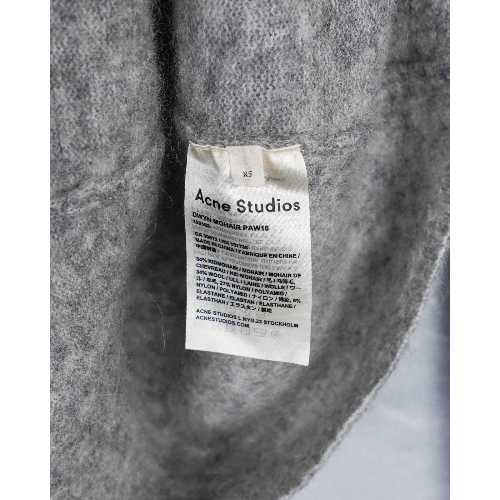 Acne Studios Acne studios gray soft mohair wool turtleneck knit sweater Size XS / US 0-2 / IT 36-38 - 6 Thumbnail