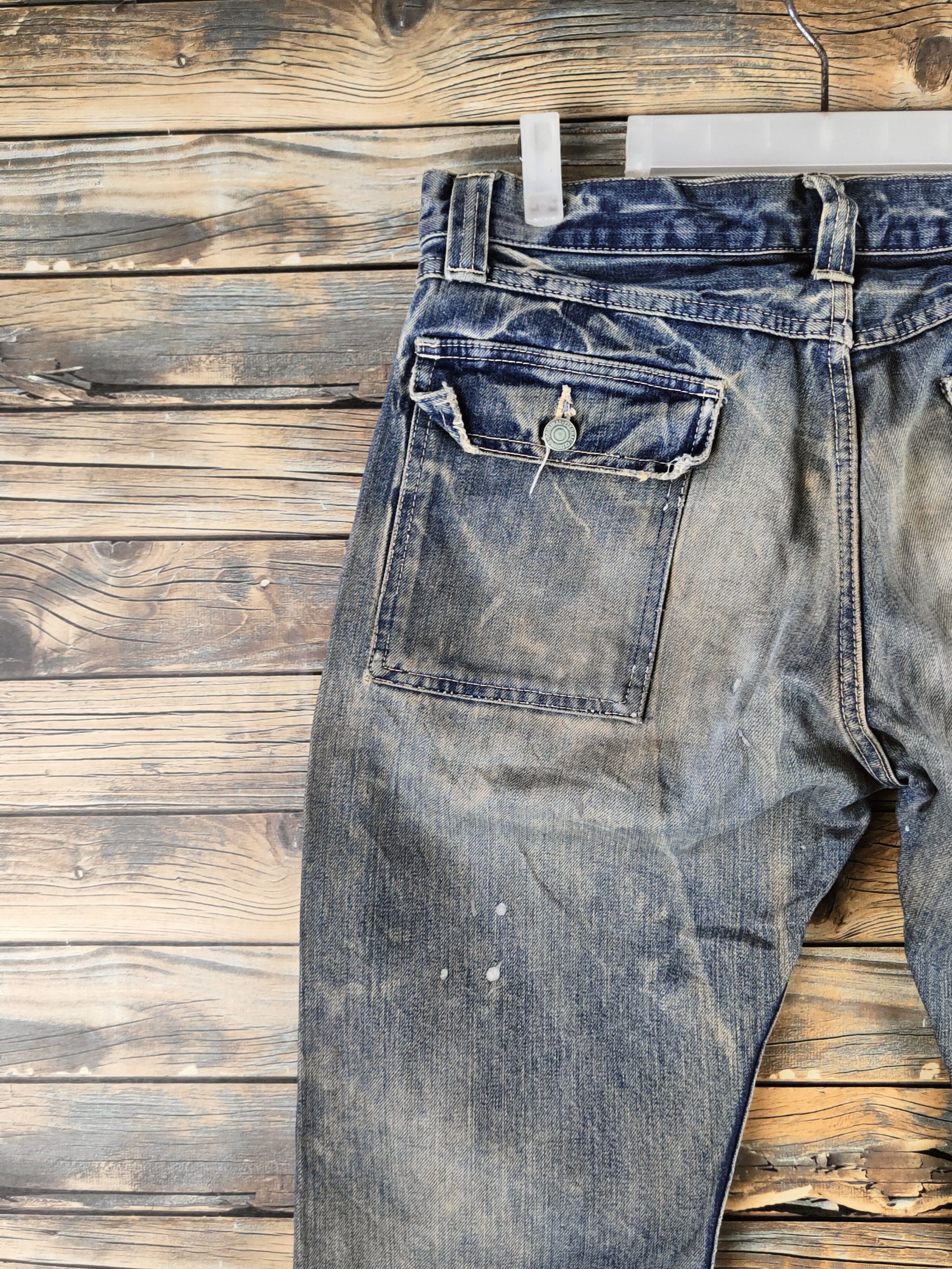 Eternal DL Eternal Blue Distressed Ripped Jeans #46-964 Size US 34 / EU 50 - 8 Thumbnail