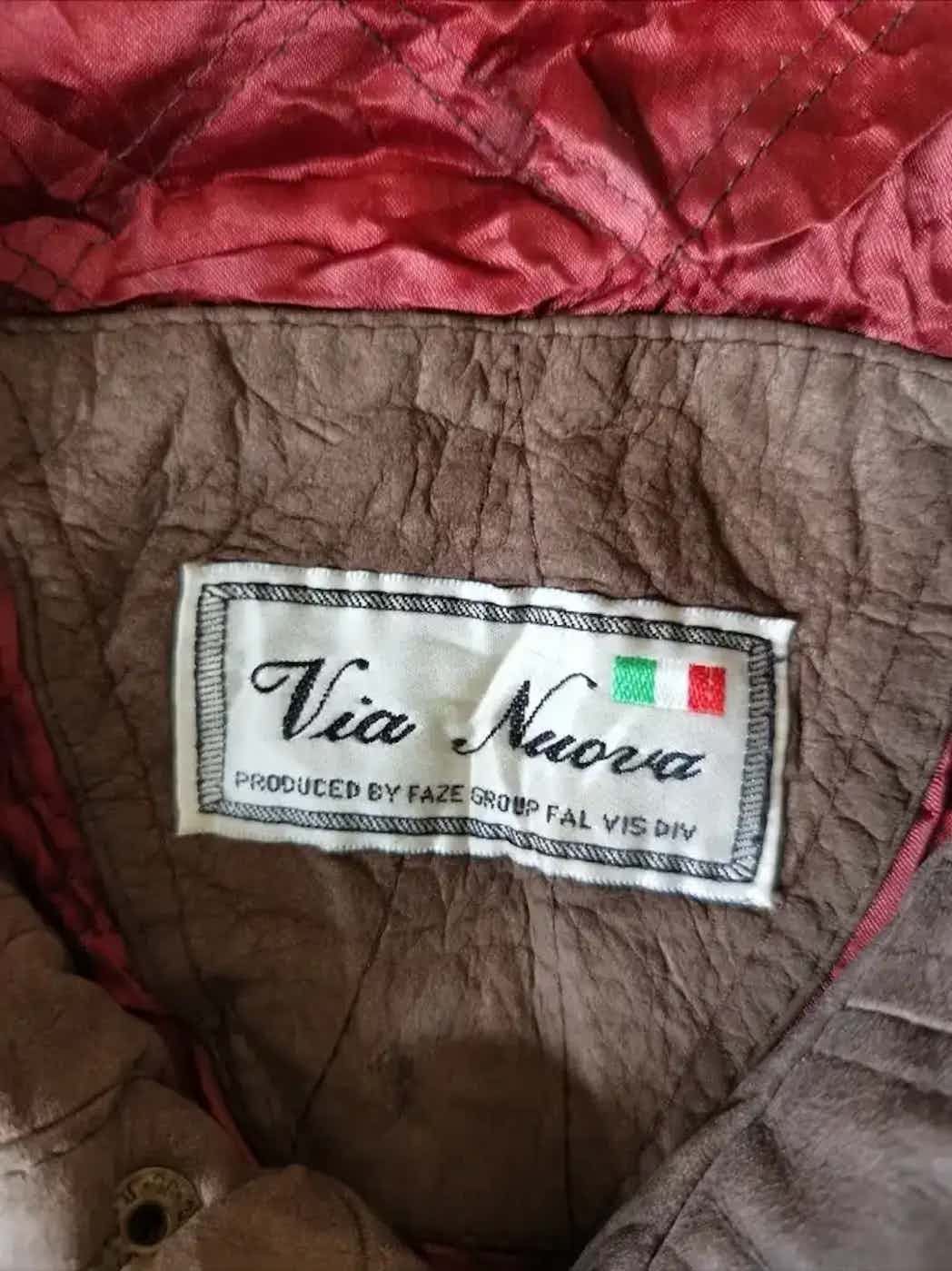 Vintage Vintage Via Nuova Leather Jacket Size US XXL / EU 58 / 5 - 4 Thumbnail
