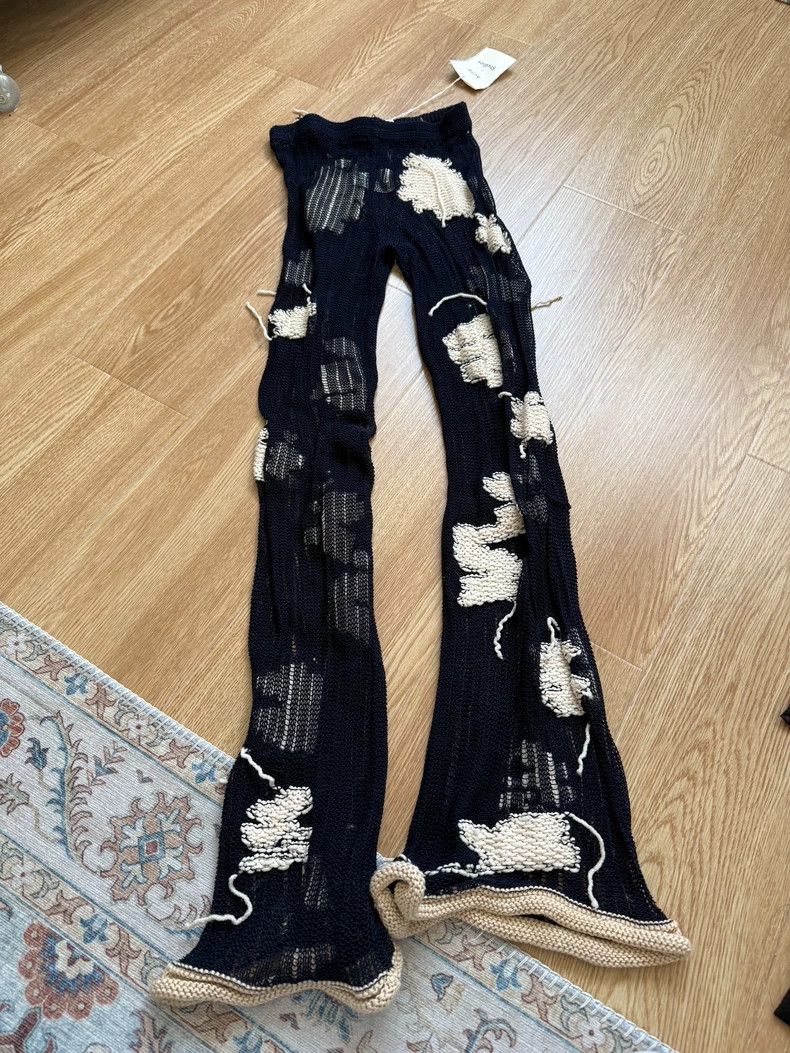 Acne Studios acne studios size:xxs Hollow knit pants 2502-Nextarrow Size US 31 - 1 Thumbnail