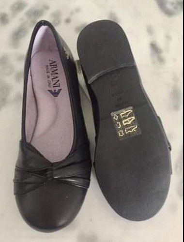 Armani Armani Junior Toddler Girls Leather Designer Shoes - Size 29 Size US 8 / IT 38 - 3 Thumbnail