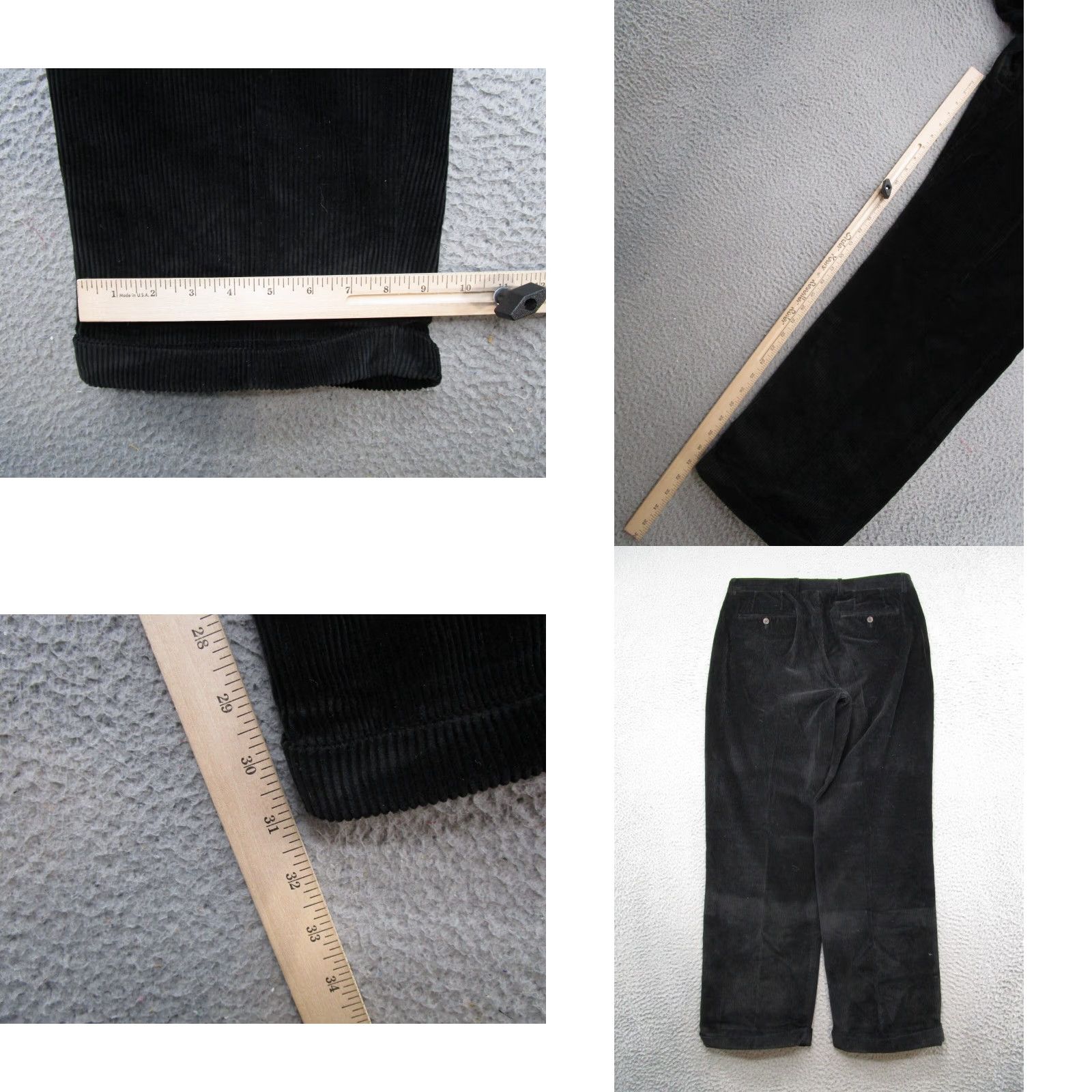 Nautica Nautica Pants Men's Corduroy Classic Fit Black 36x32 Rigger Skater Y2K Size US 36 / EU 52 - 8 Thumbnail