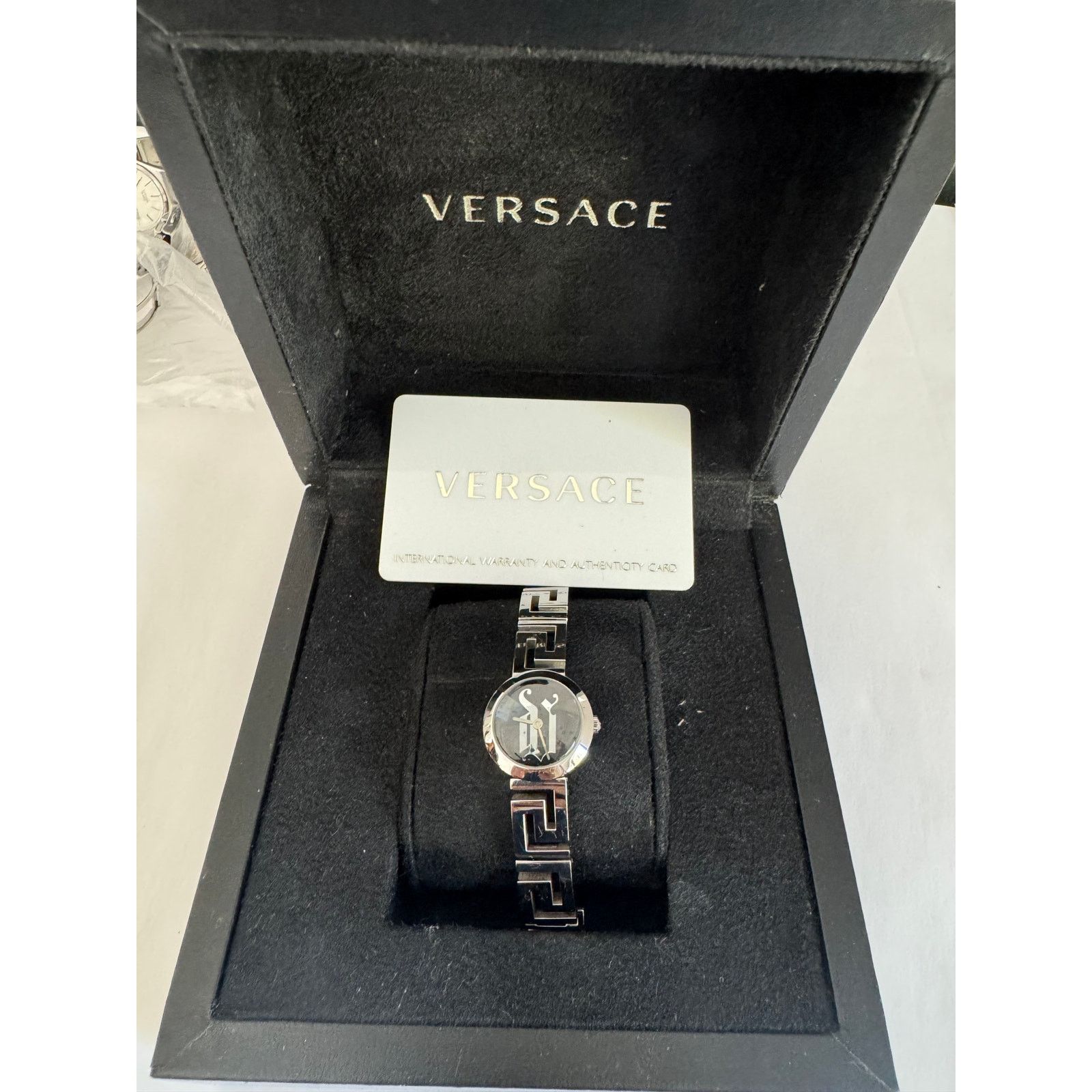 Versace Mint Condition Silver Versace Meandros Watch Size ONE SIZE - 1 Thumbnail