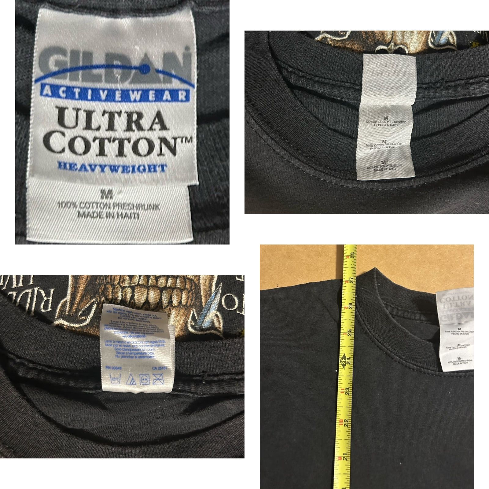 Gildan VINTAGE Gildan T-Shirt Seagrets Ocean City Jamaica USA Bike Week 2004 Black Short Sleeve Men M XS? Size US M / EU 48-50 / 2 - 8 Thumbnail