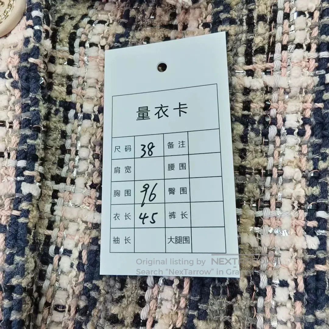Chanel Chanel Pink Plaid Woven Jacket. Size US XXS / EU 40 - 6 Thumbnail