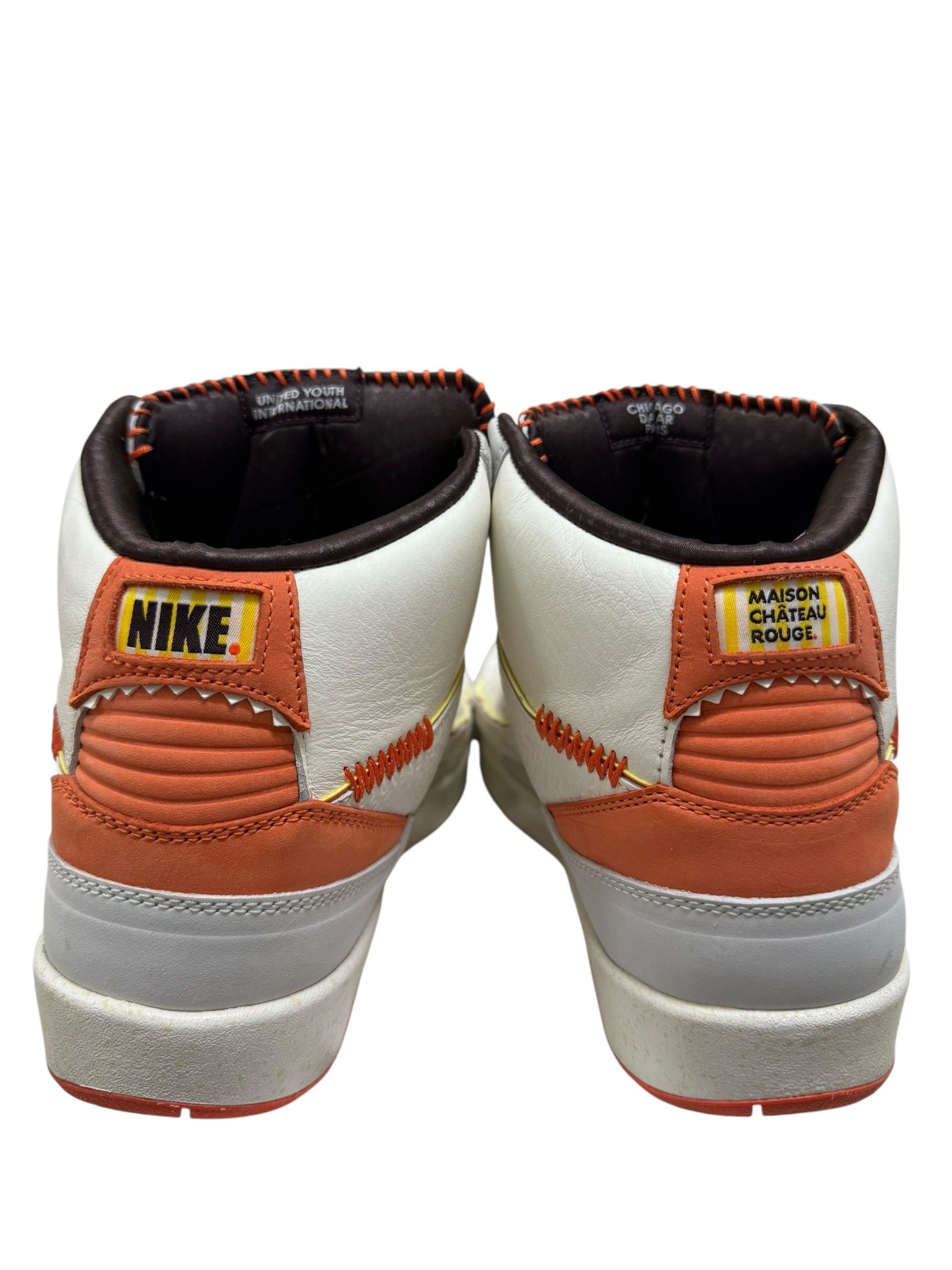 Jordan Brand Jordan 2 Retro Maison Chateau Rouge Orange Size US 10 / EU 43 - 4 Thumbnail