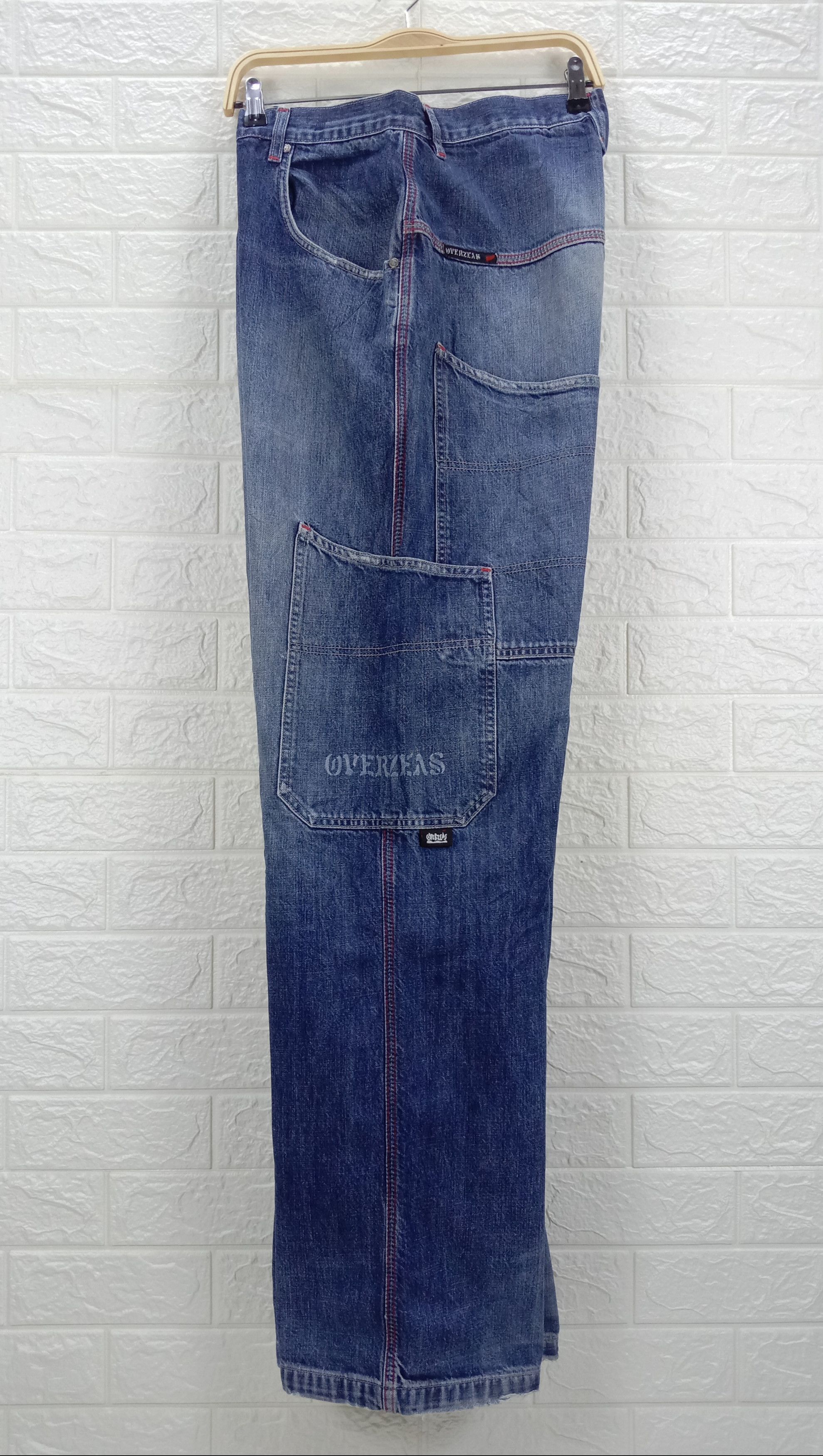 Japanese Brand Baggy Jeans Japanese Multi Pocket Cargo Wide Denim Size US 32 / EU 48 - 10 Thumbnail